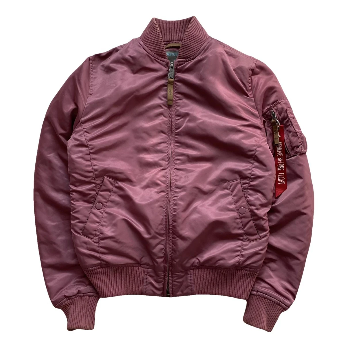 Pre-owned Alpha Industries Jacket In Pink