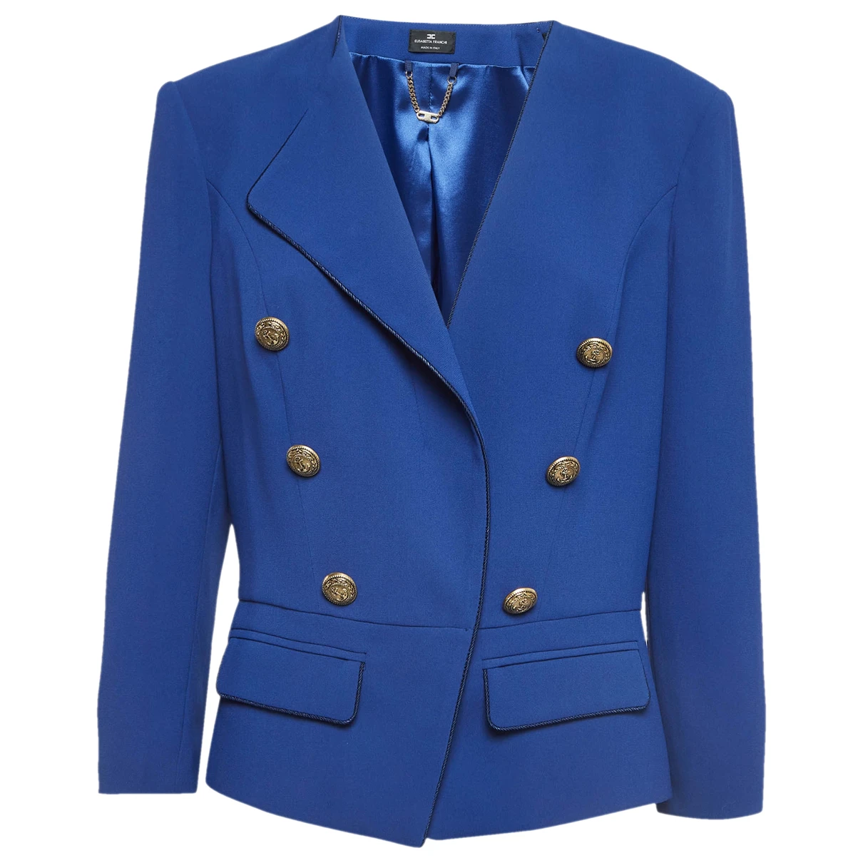 Pre-owned Elisabetta Franchi Jacket In Blue