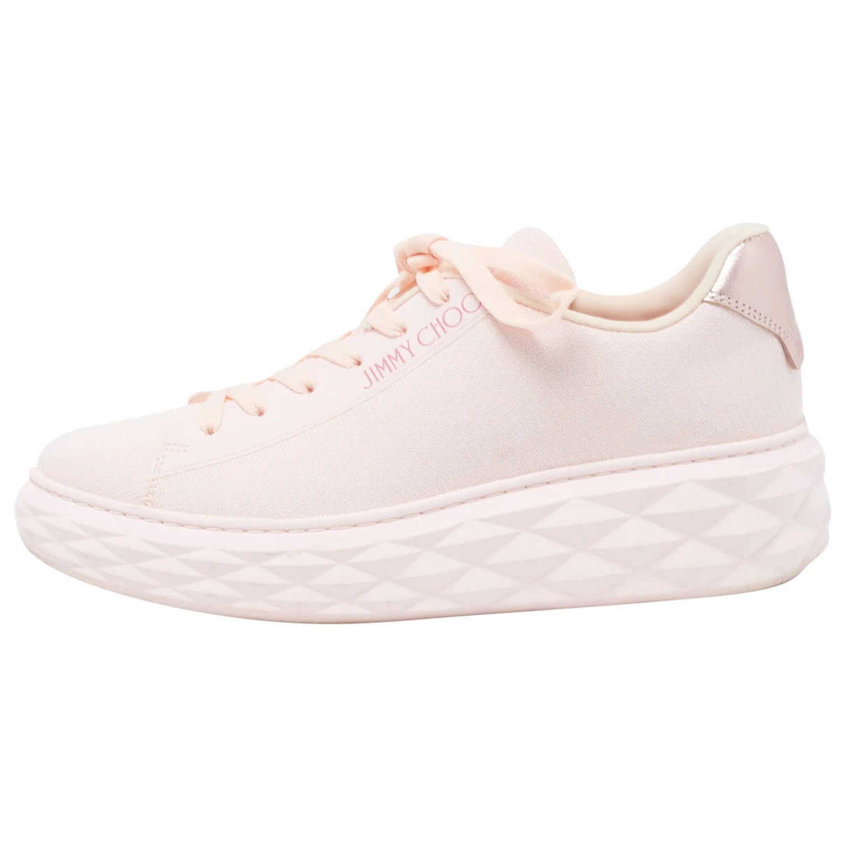Pre-owned Jimmy Choo Cloth Trainers In Pink