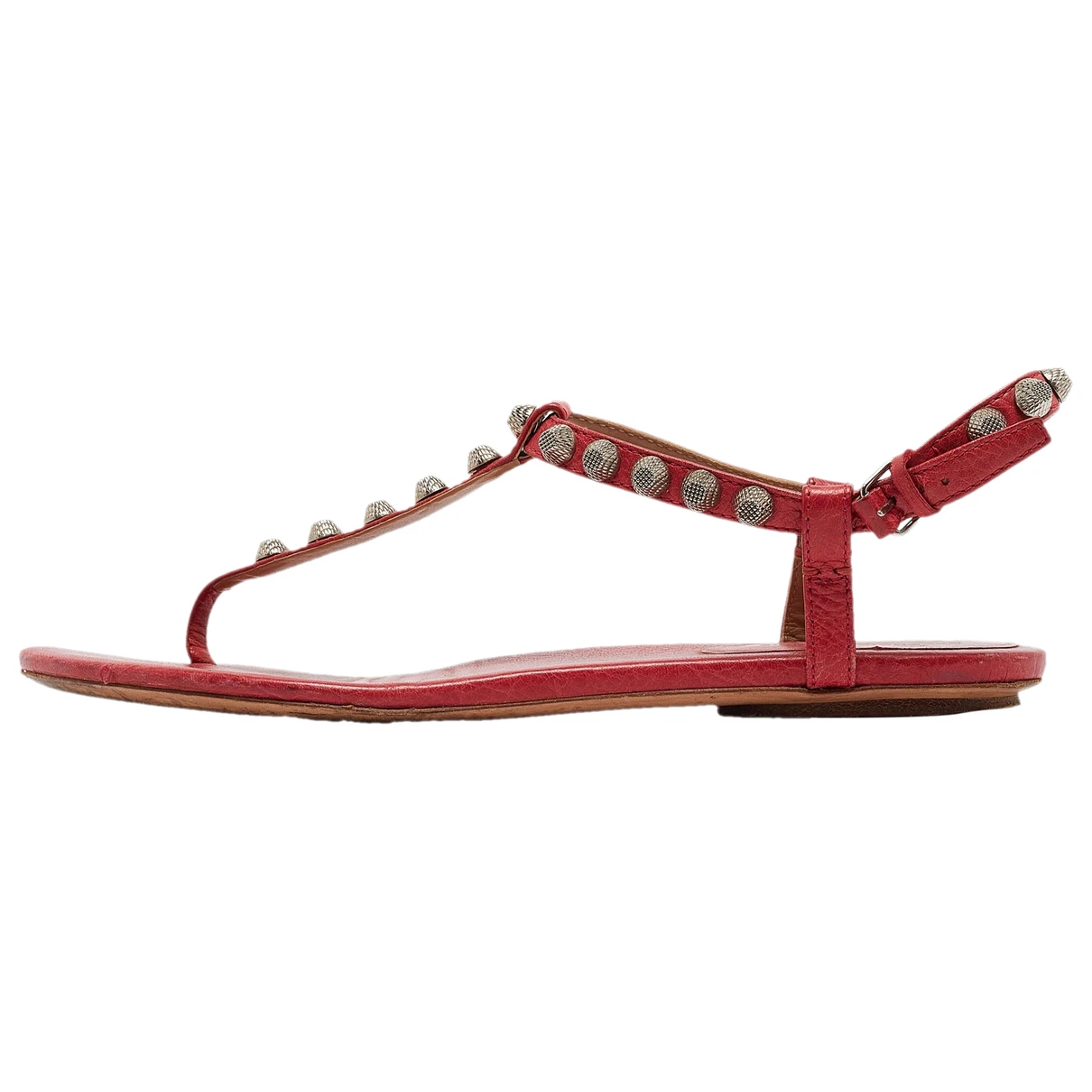 Pre-owned Balenciaga Patent Leather Sandal In Pink