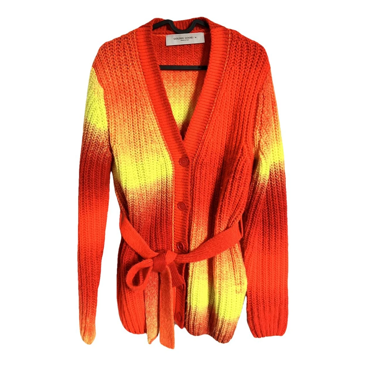 Pre-owned Golden Goose Wool Cardigan In Multicolour