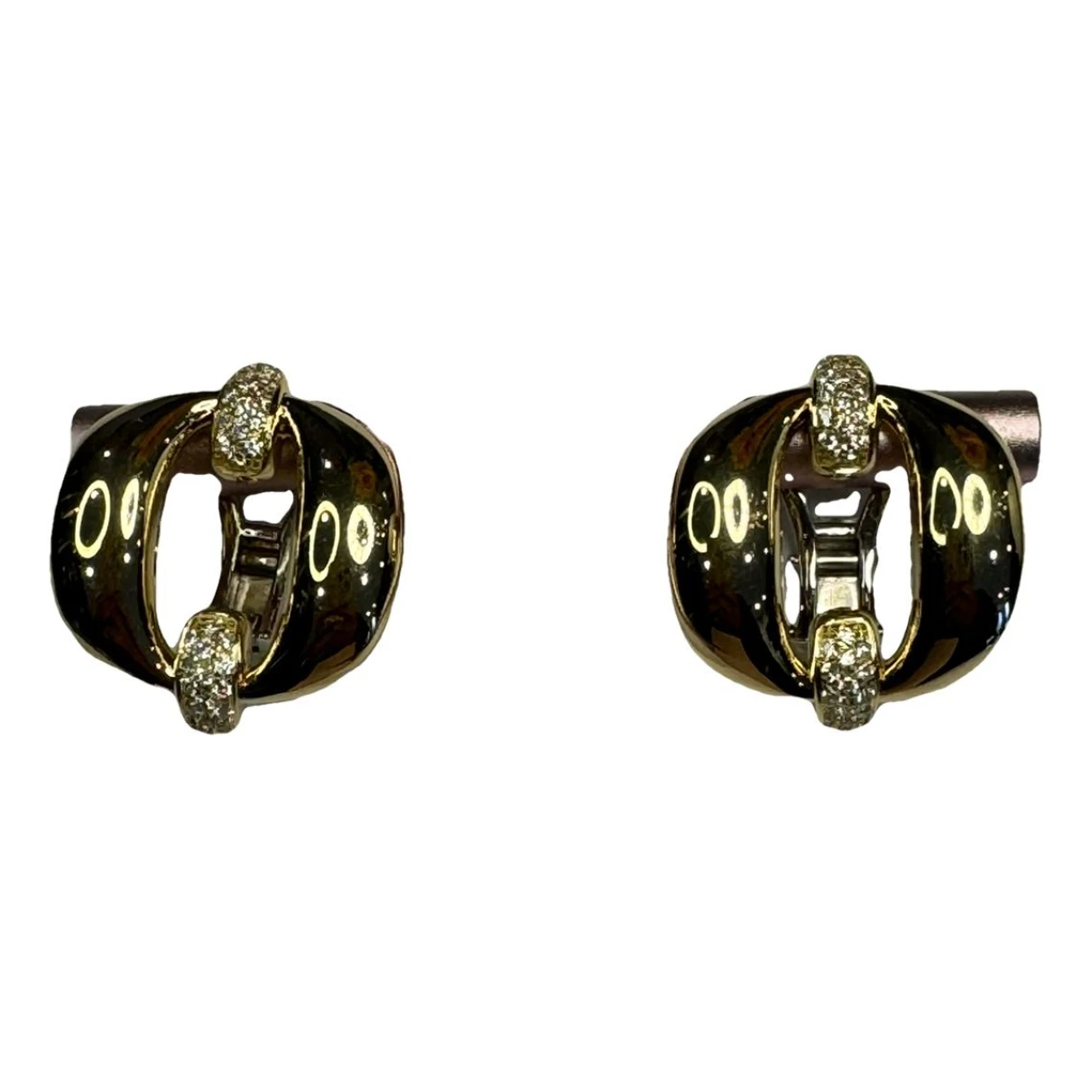 Pre-owned Roberto Coin Yellow Gold Earrings