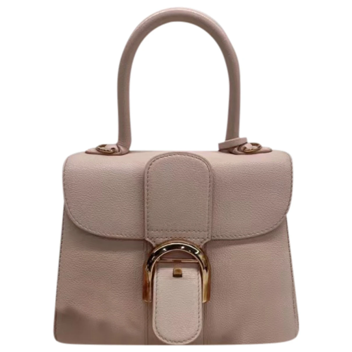 Pre-owned Delvaux Brillant Leather Handbag In Pink