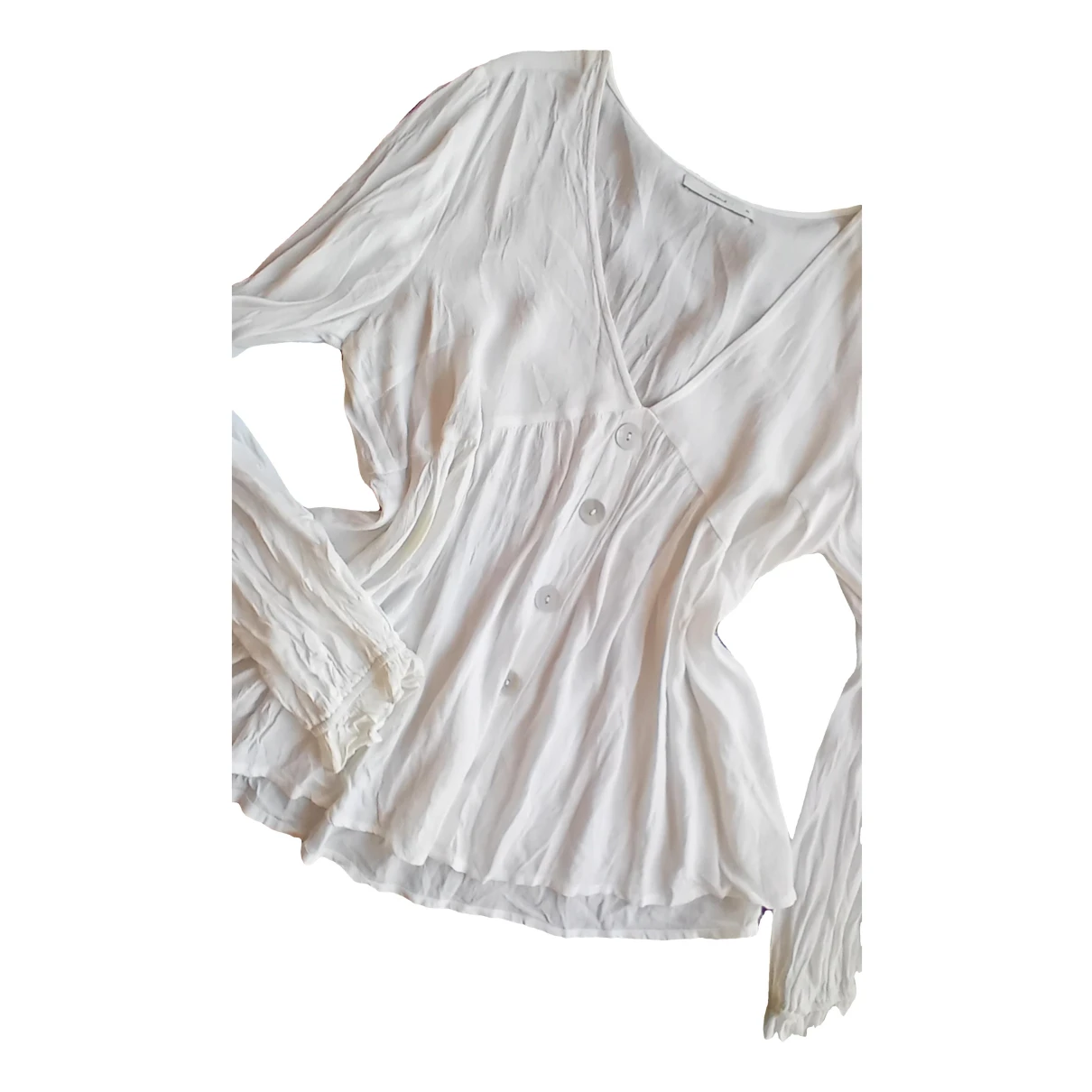 Pre-owned Pigalle Blouse In White