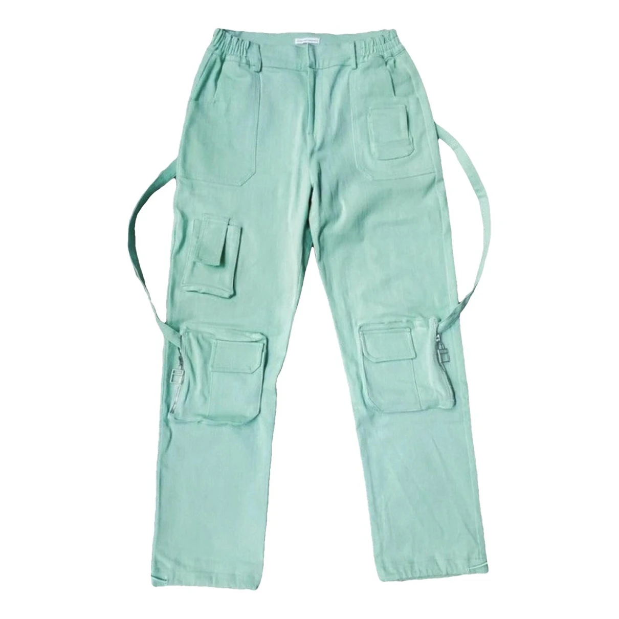 Pre-owned Pieces Uniques Trousers In Green