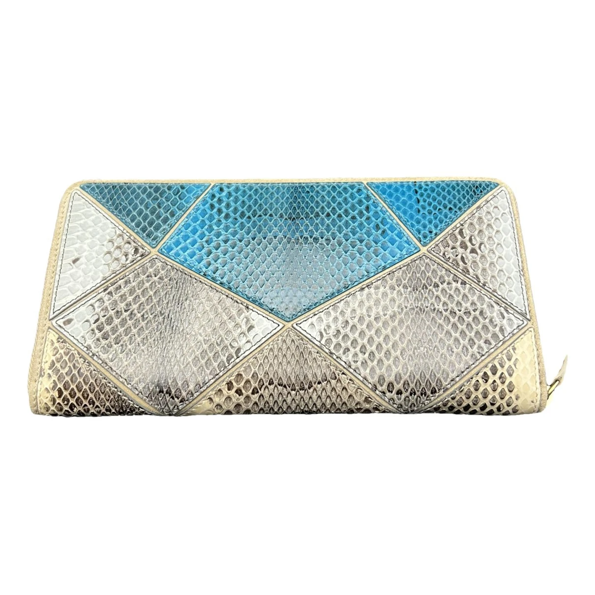 Pre-owned Roger Vivier Patent Leather Wallet In Multicolour