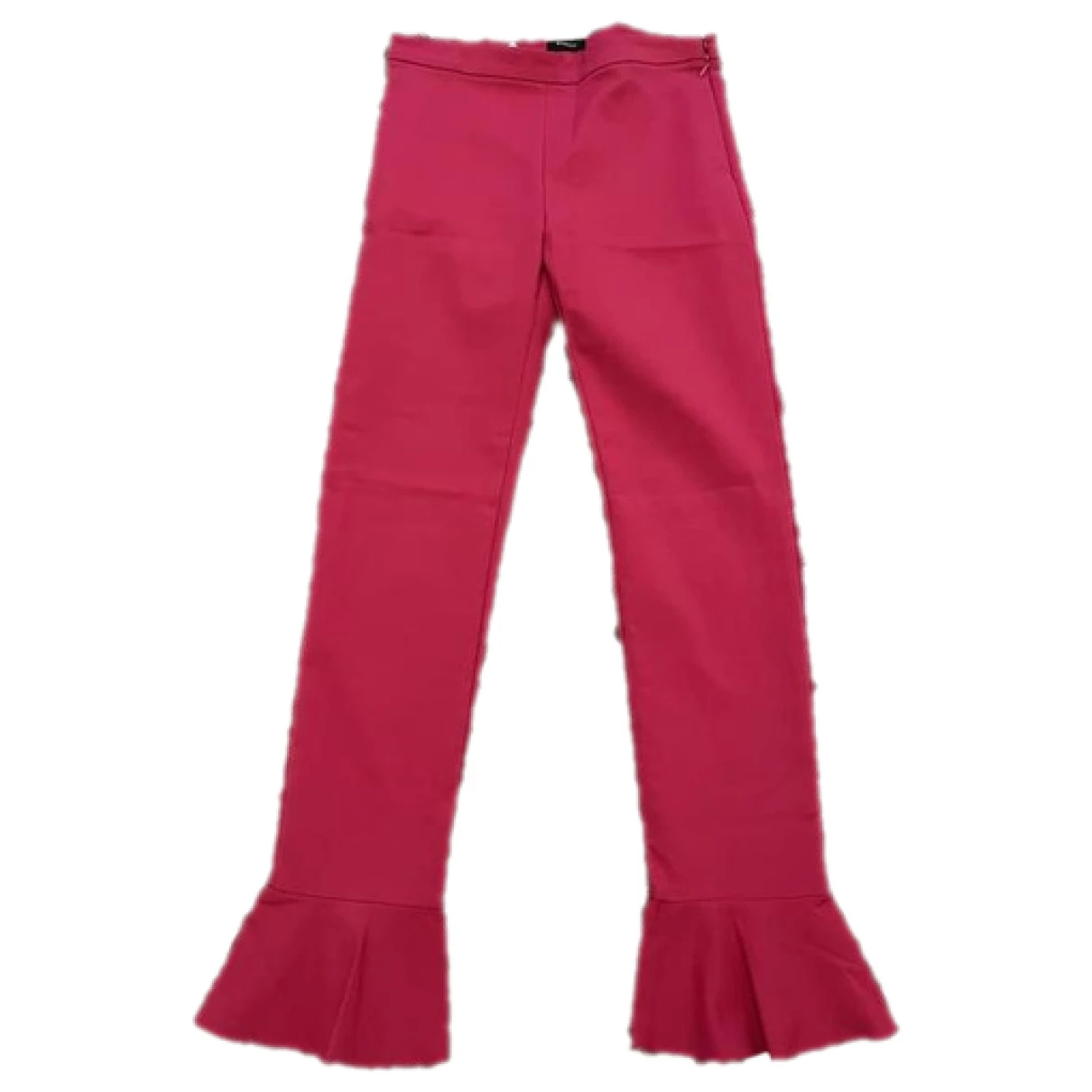 Pre-owned Pinko Trousers In Pink