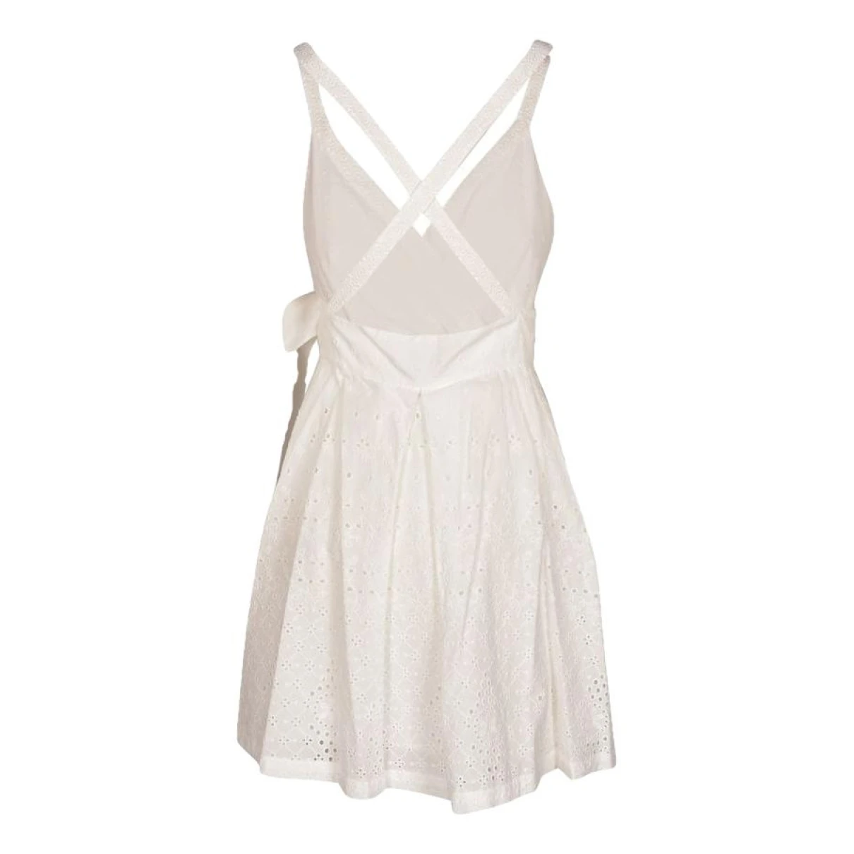 Pre-owned Pinko Mini Dress In White