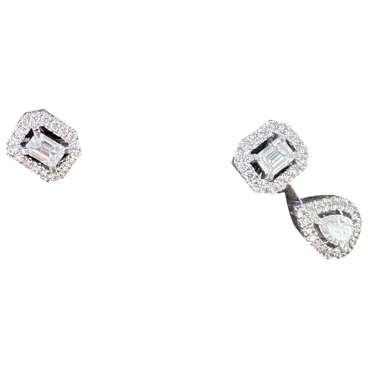 Pre-owned Messika Earrings In Silver