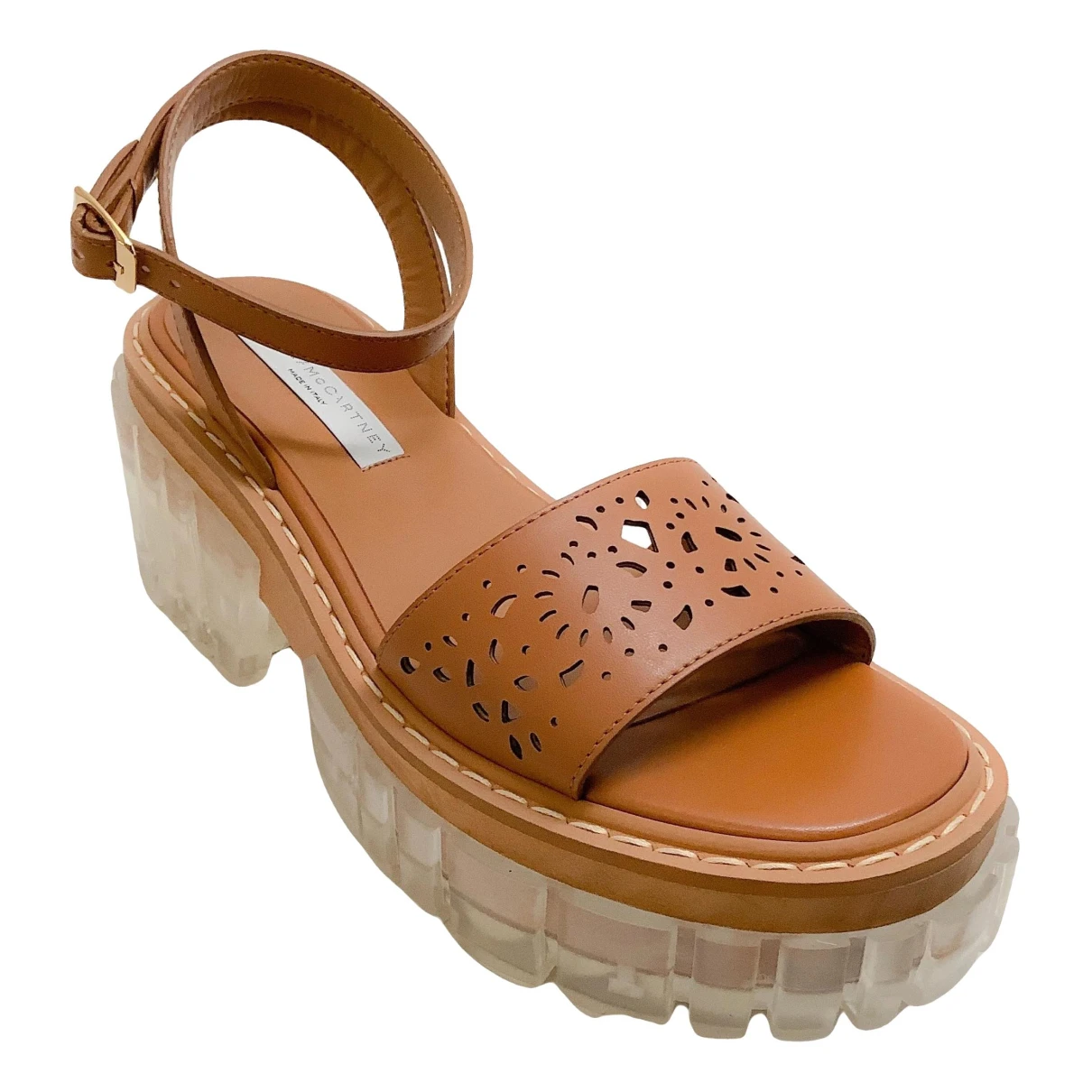 Pre-owned Stella Mccartney Leather Sandals In Brown
