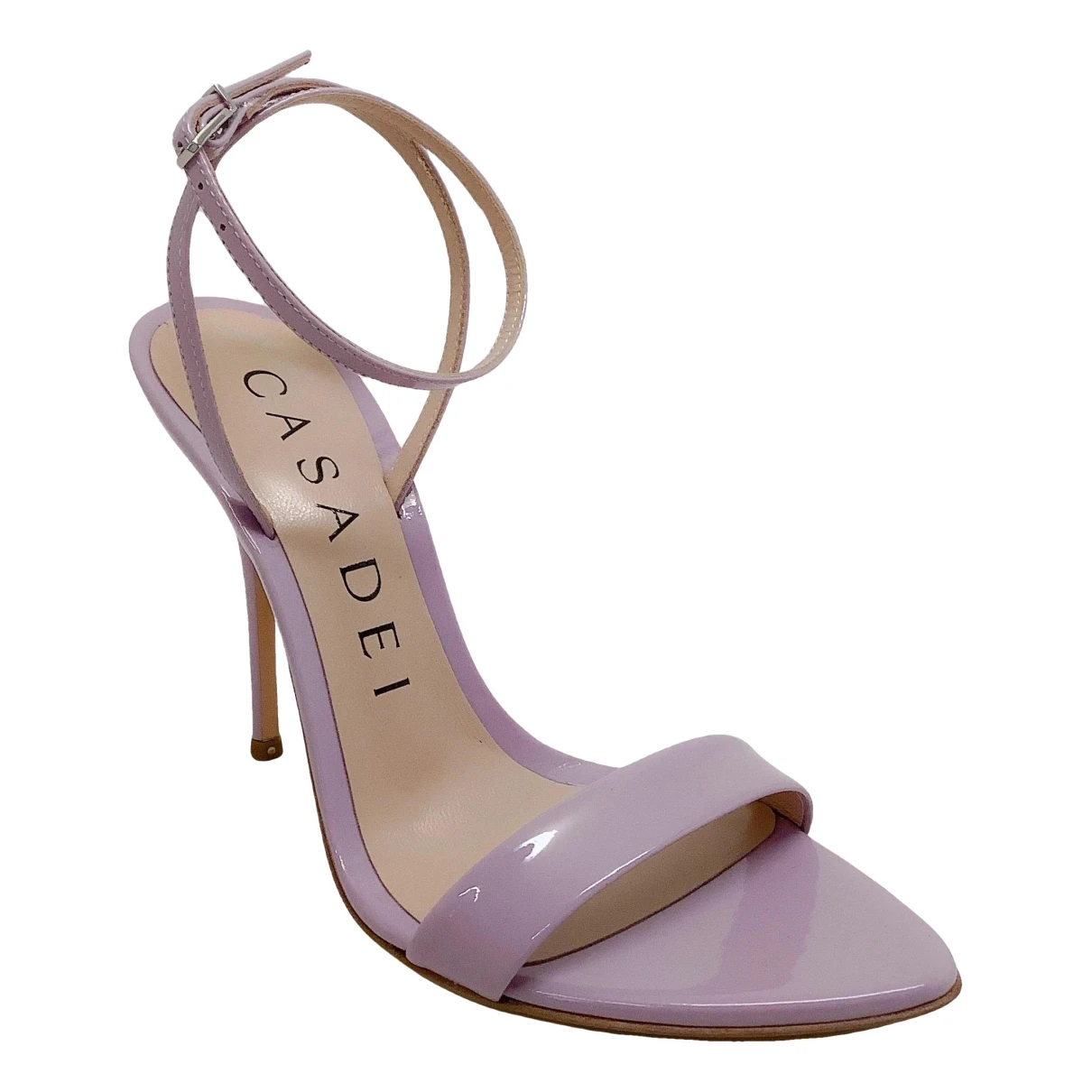 Pre-owned Casadei Patent Leather Heels In Purple