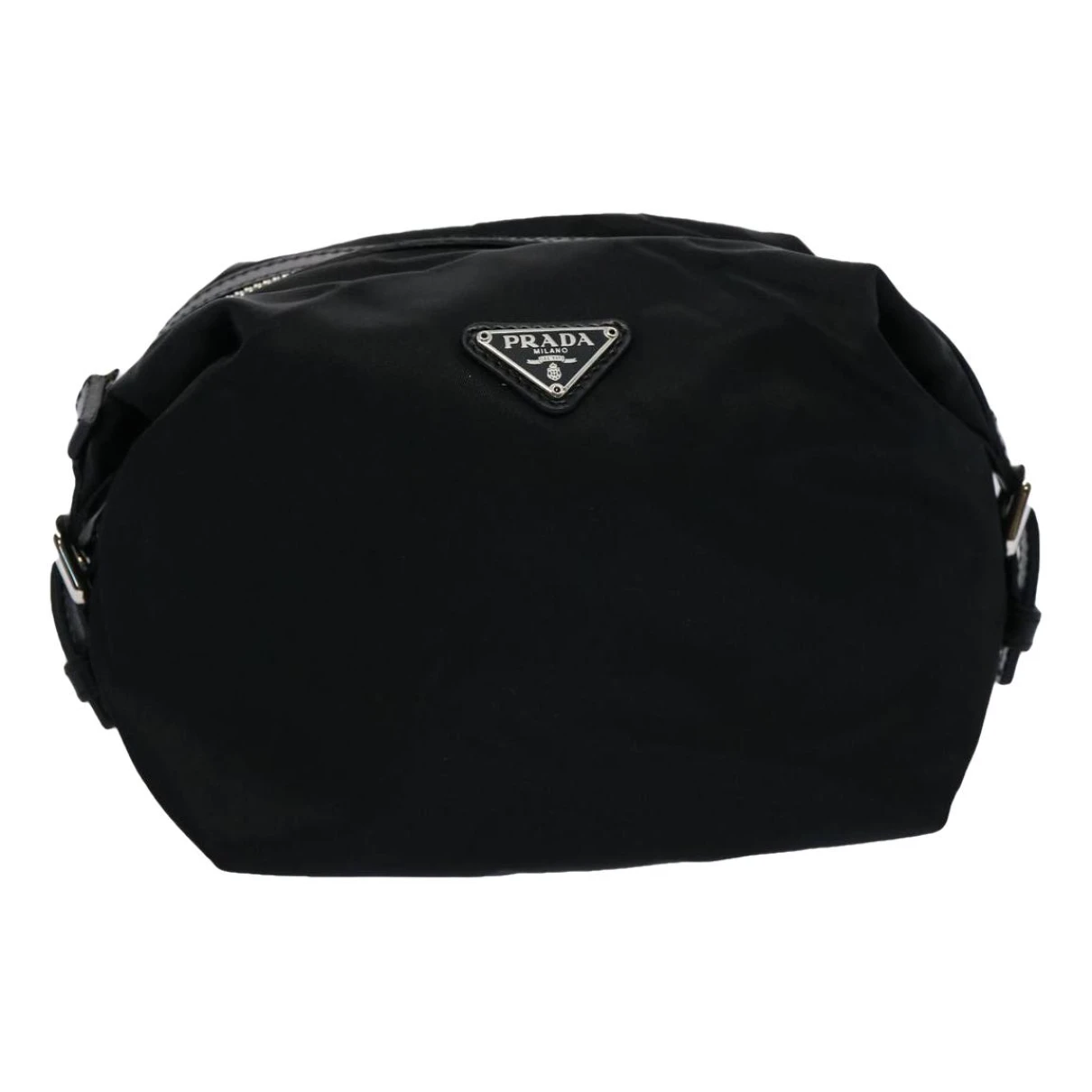 Pre-owned Prada Tessuto Clutch Bag In Black