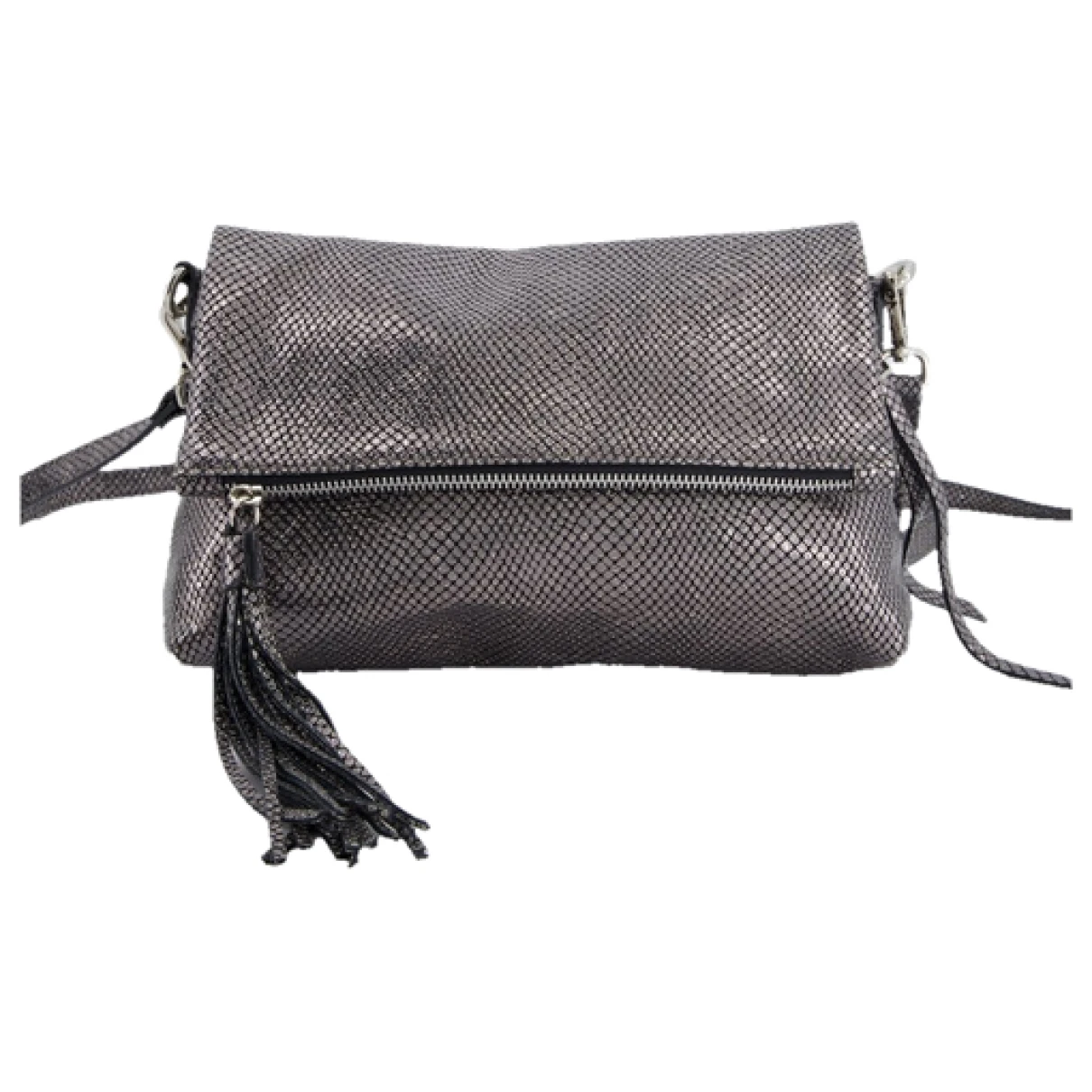Pre-owned Gianni Chiarini Leather Crossbody Bag In Silver