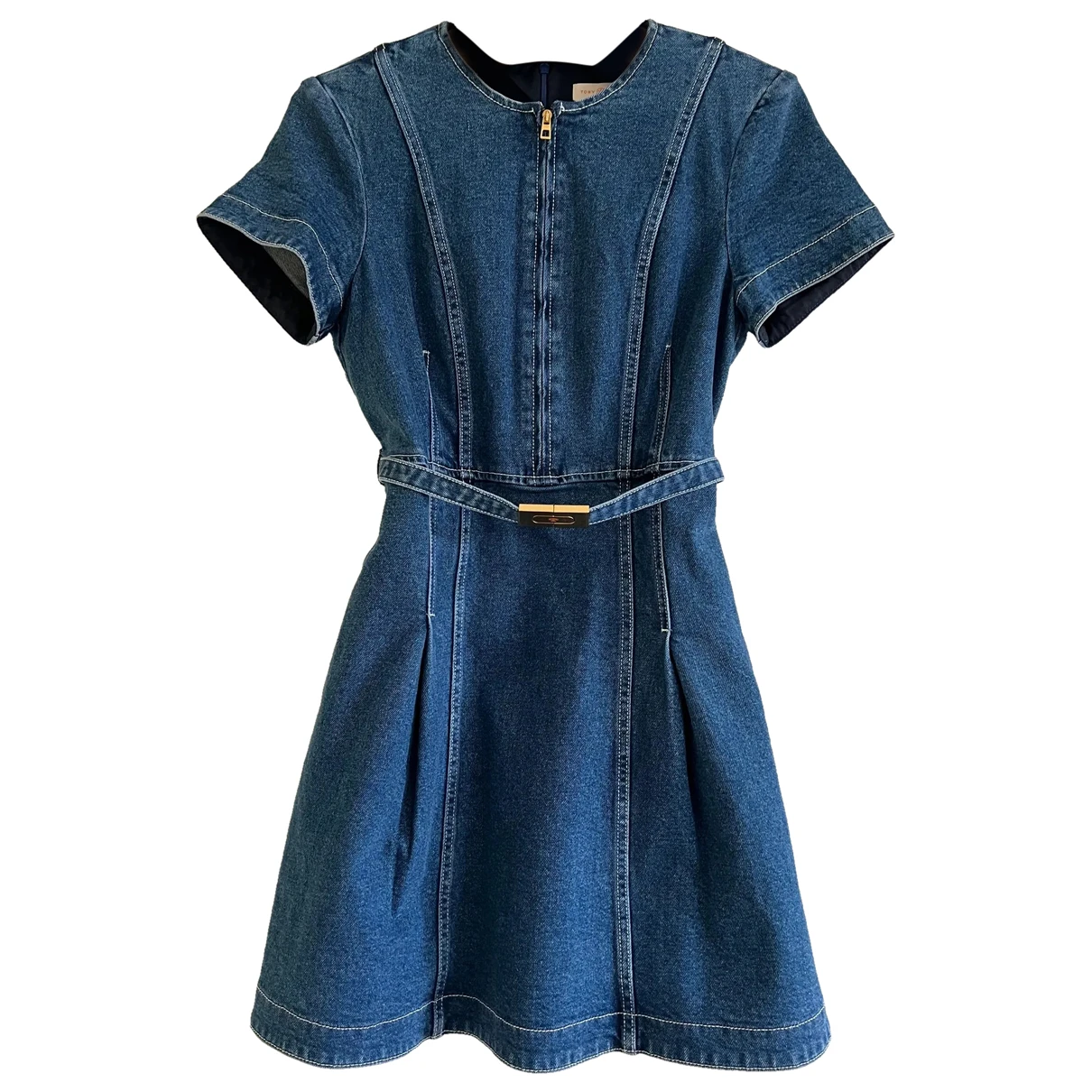 Pre-owned Tory Burch Dress In Blue