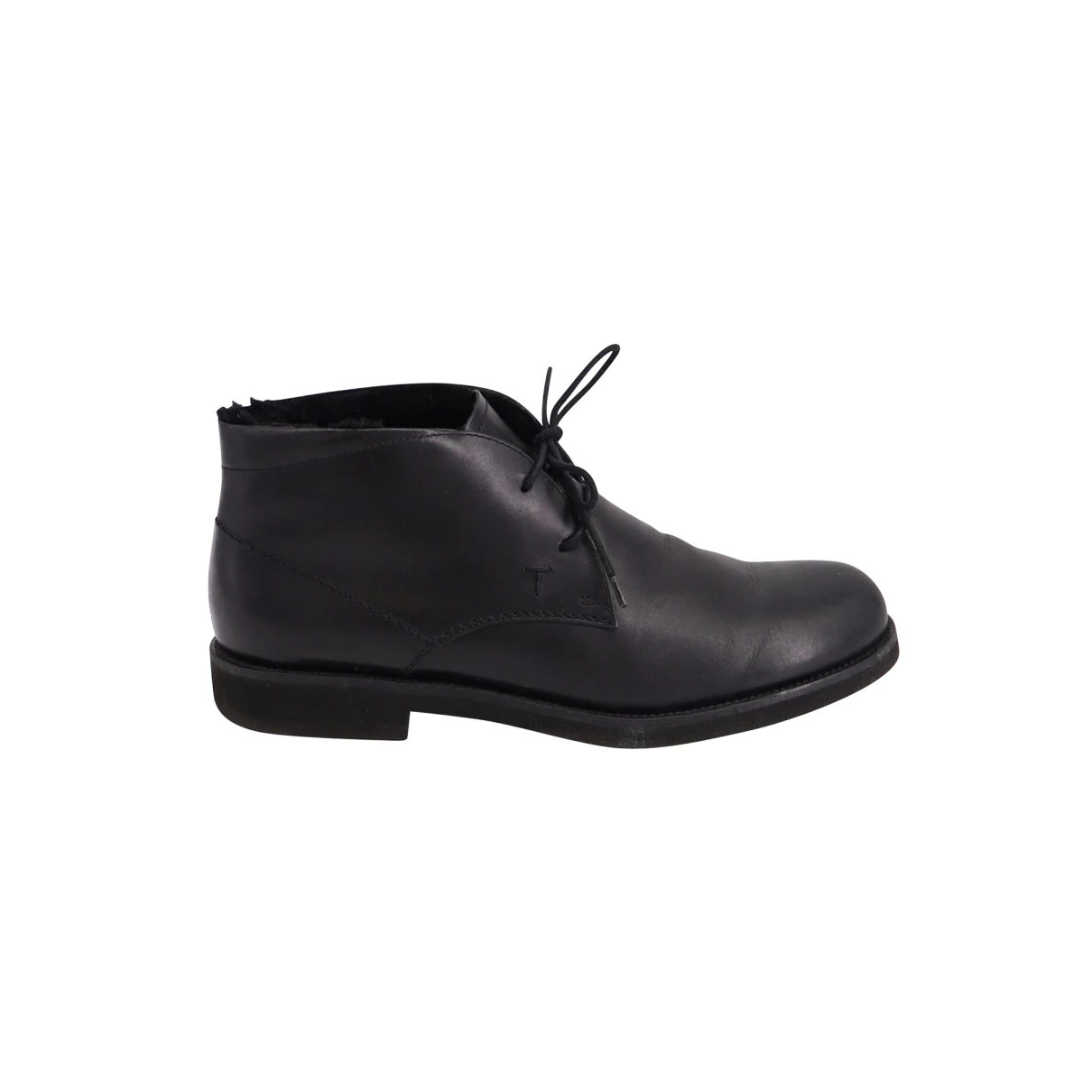 Pre-owned Tod's Leather Boots In Black