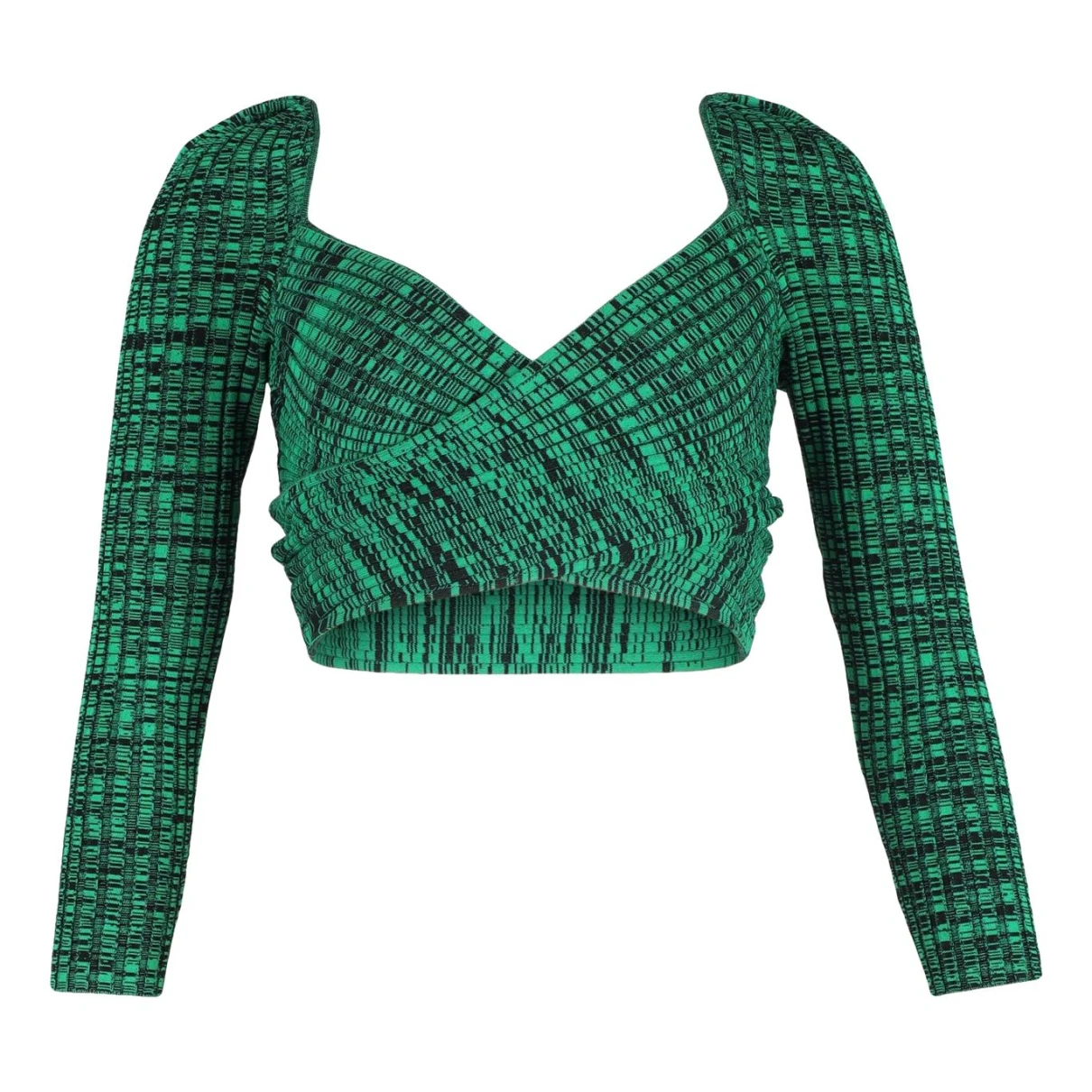 Pre-owned Self-portrait Top In Green
