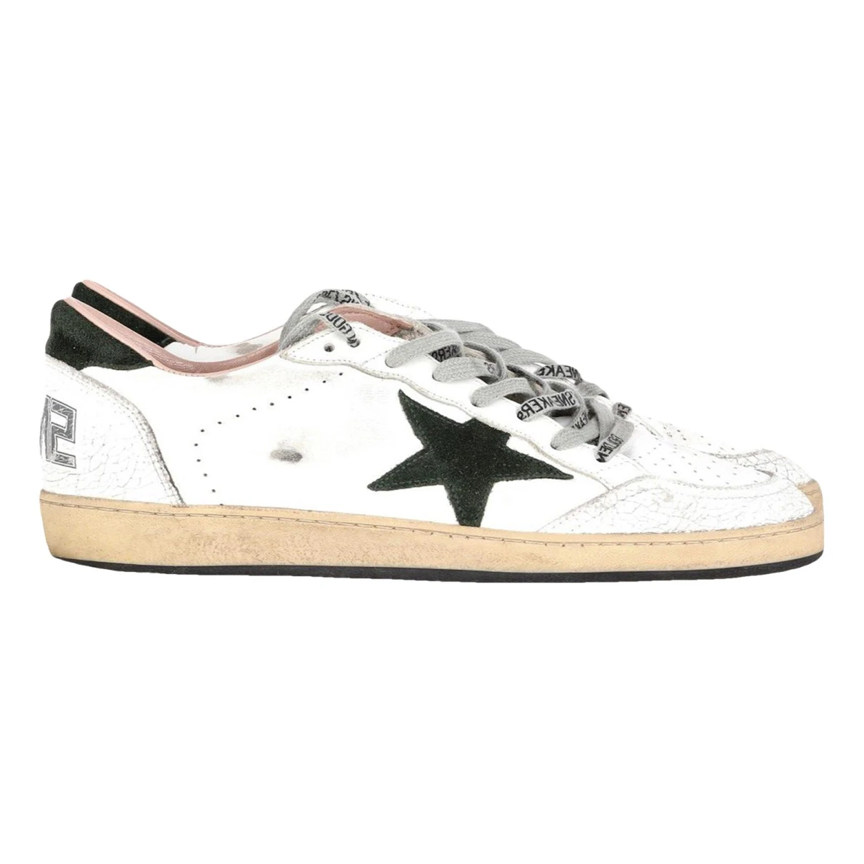 Pre-owned Golden Goose Leather Low Trainers In White
