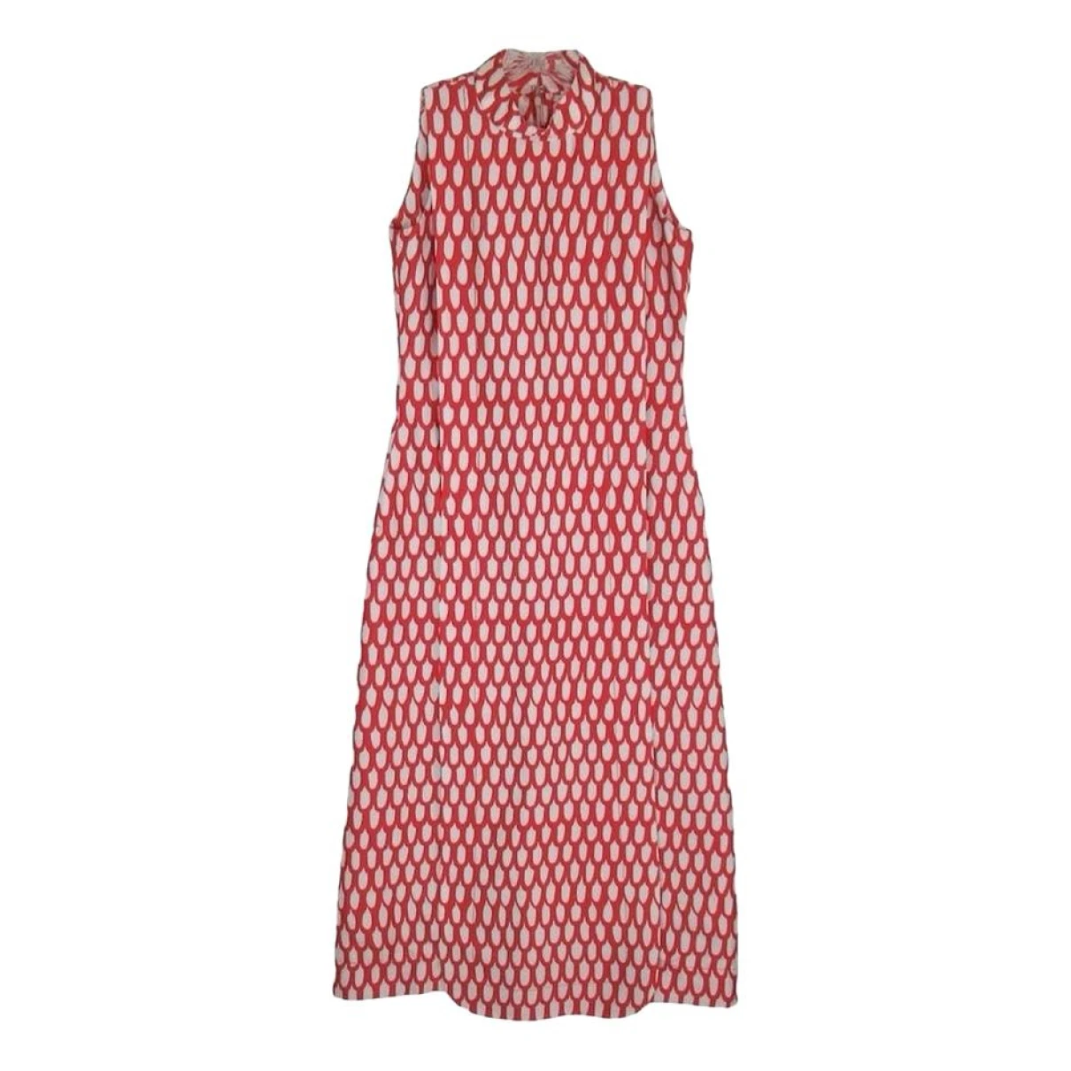 Pre-owned Frances Valentine Maxi Dress In Red