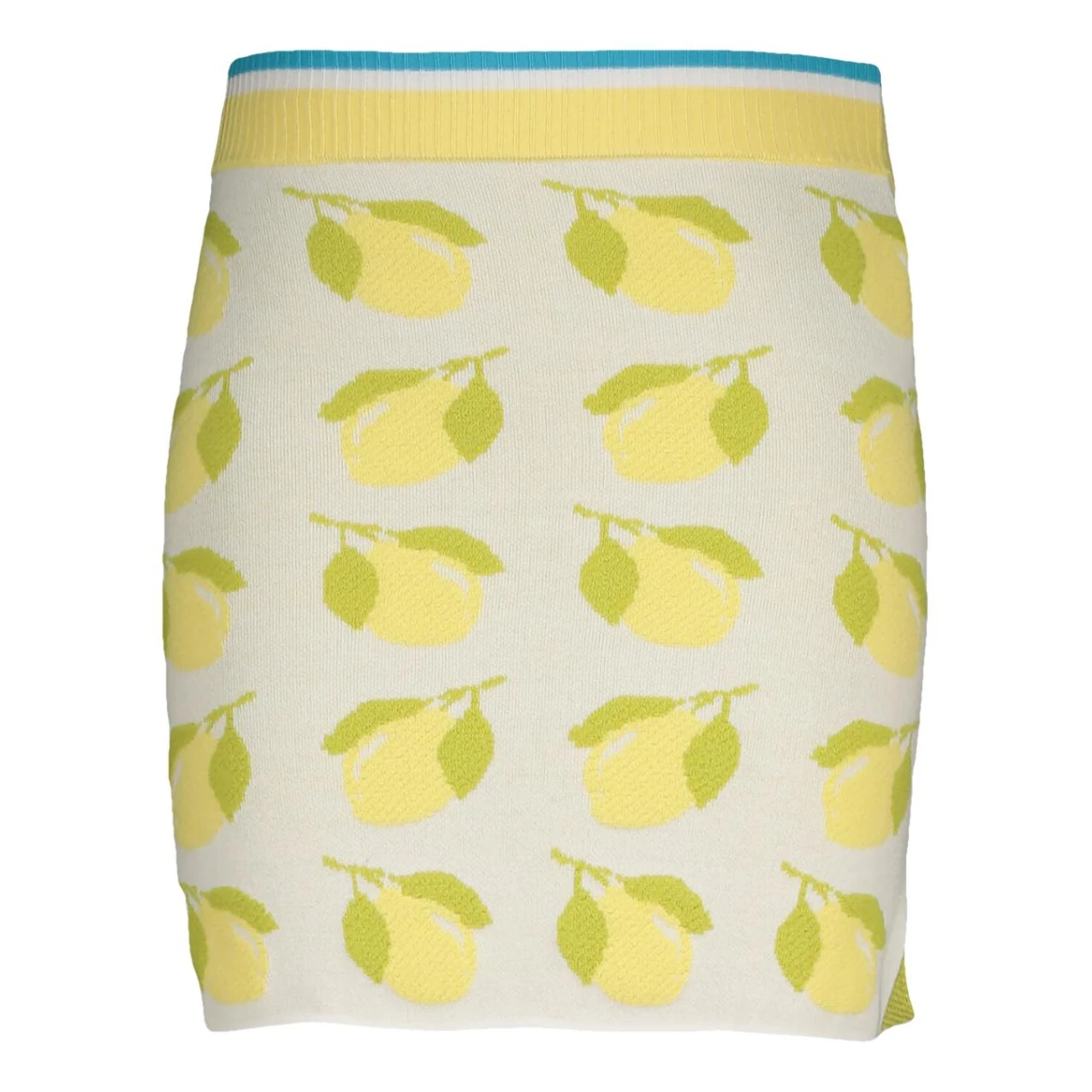 Pre-owned Solid & Striped Mini Skirt In Yellow