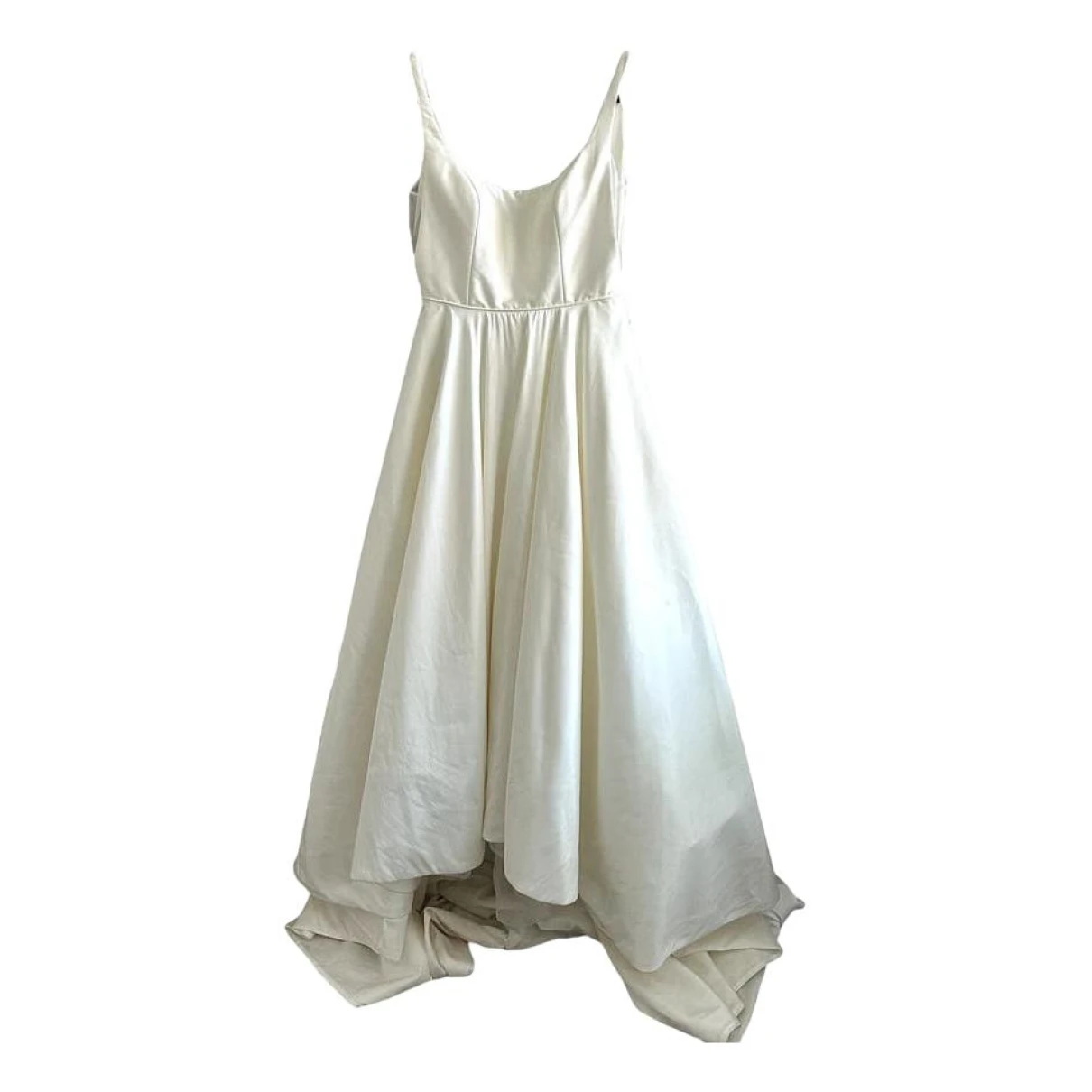 Pre-owned Jenny Yoo Maxi Dress In White