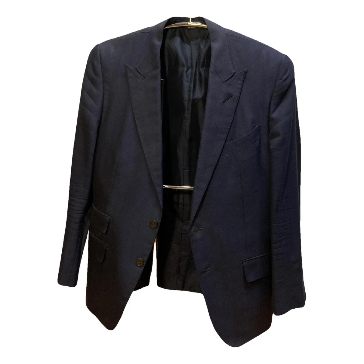 Pre-owned Tom Ford Silk Vest In Navy