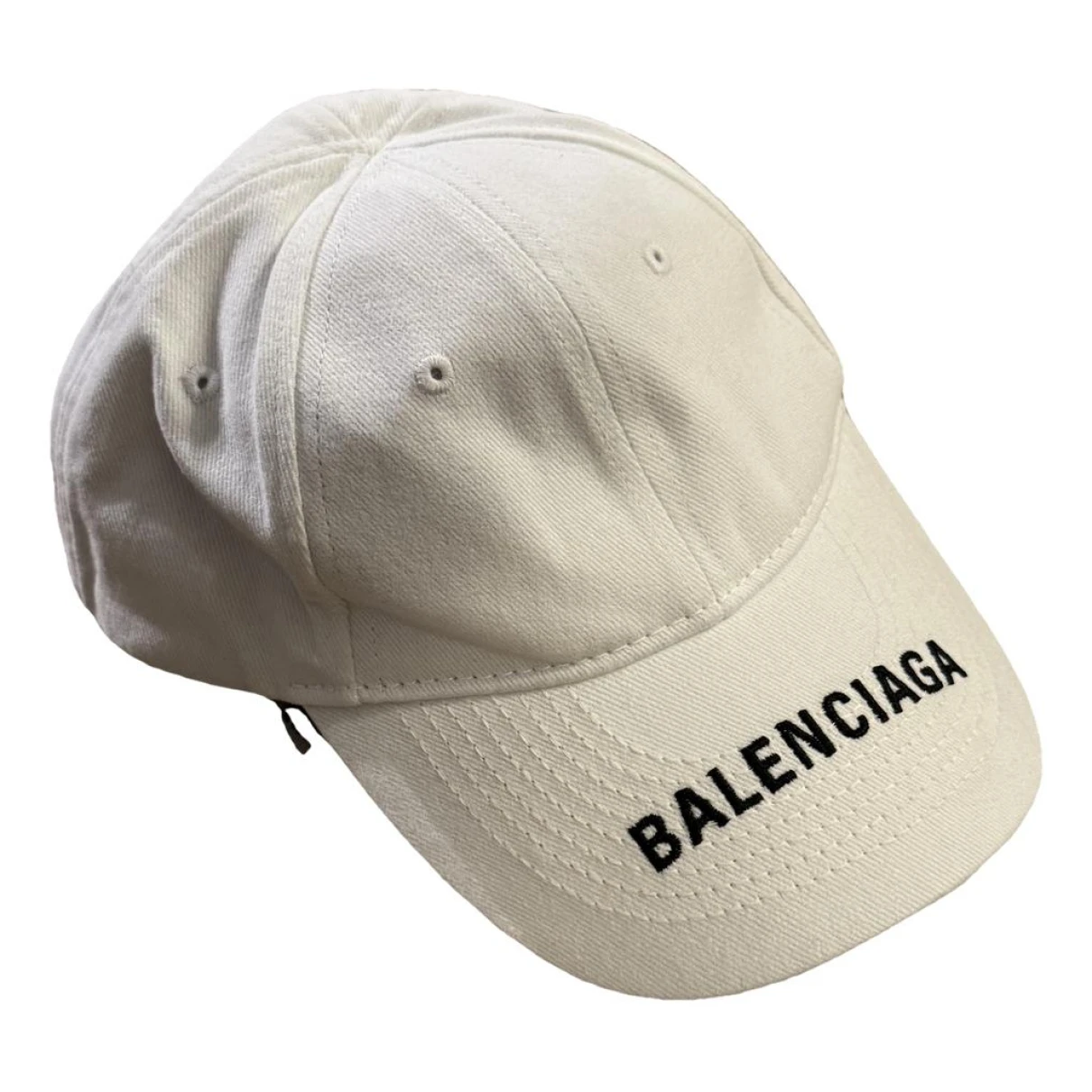 Pre-owned Balenciaga Cap In White
