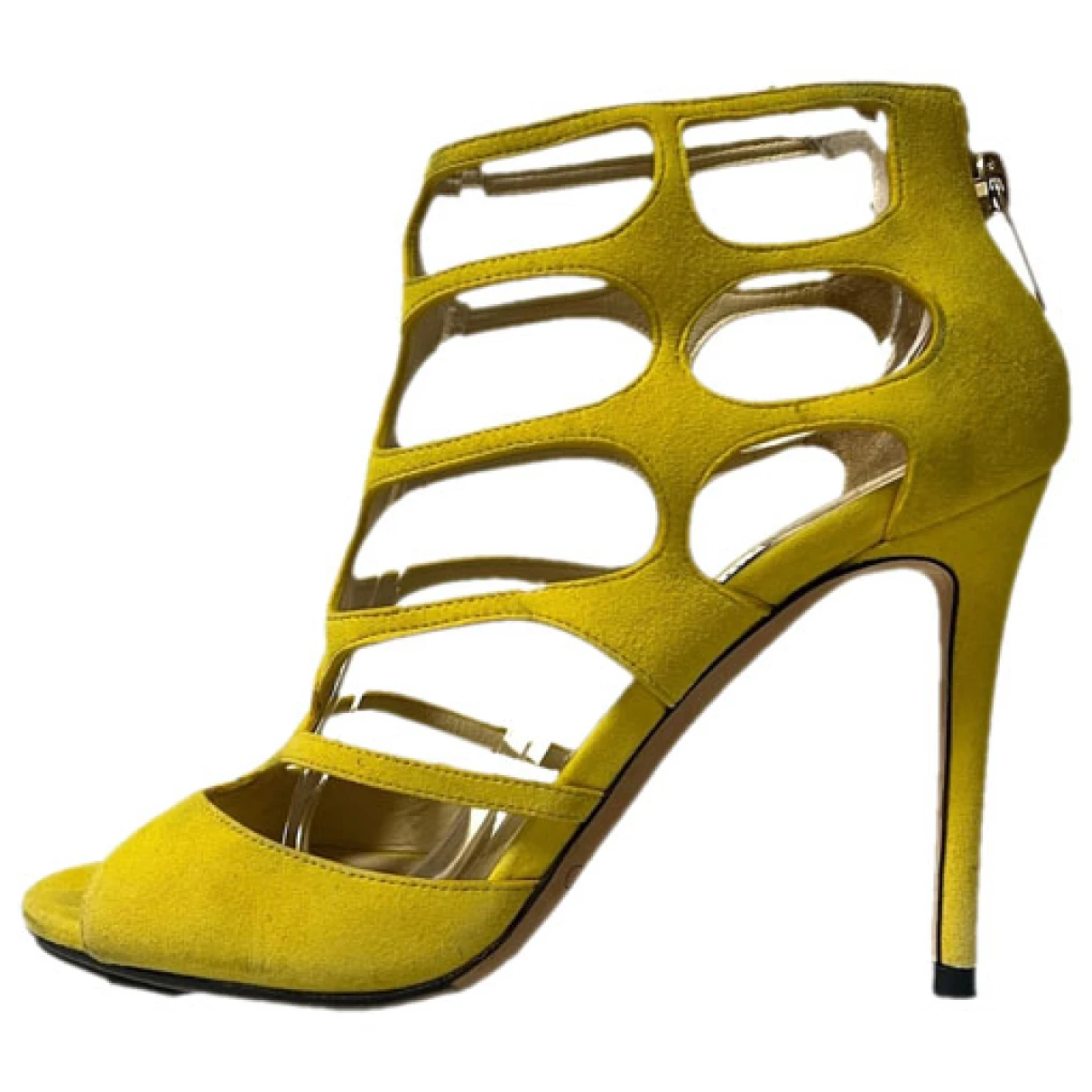 Pre-owned Jimmy Choo Ankle Boots In Yellow