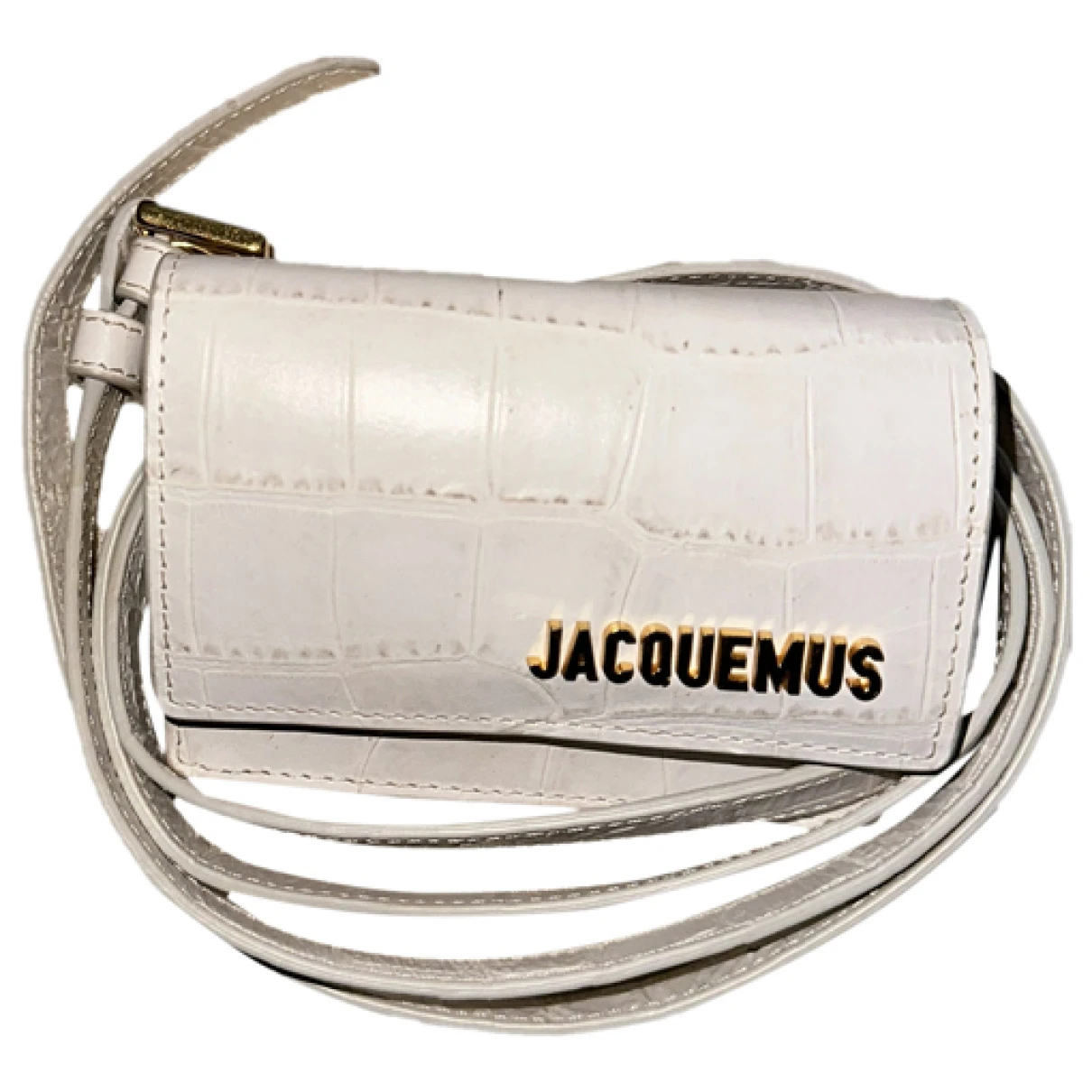 Pre-owned Jacquemus Le Bello Leather Handbag In Beige