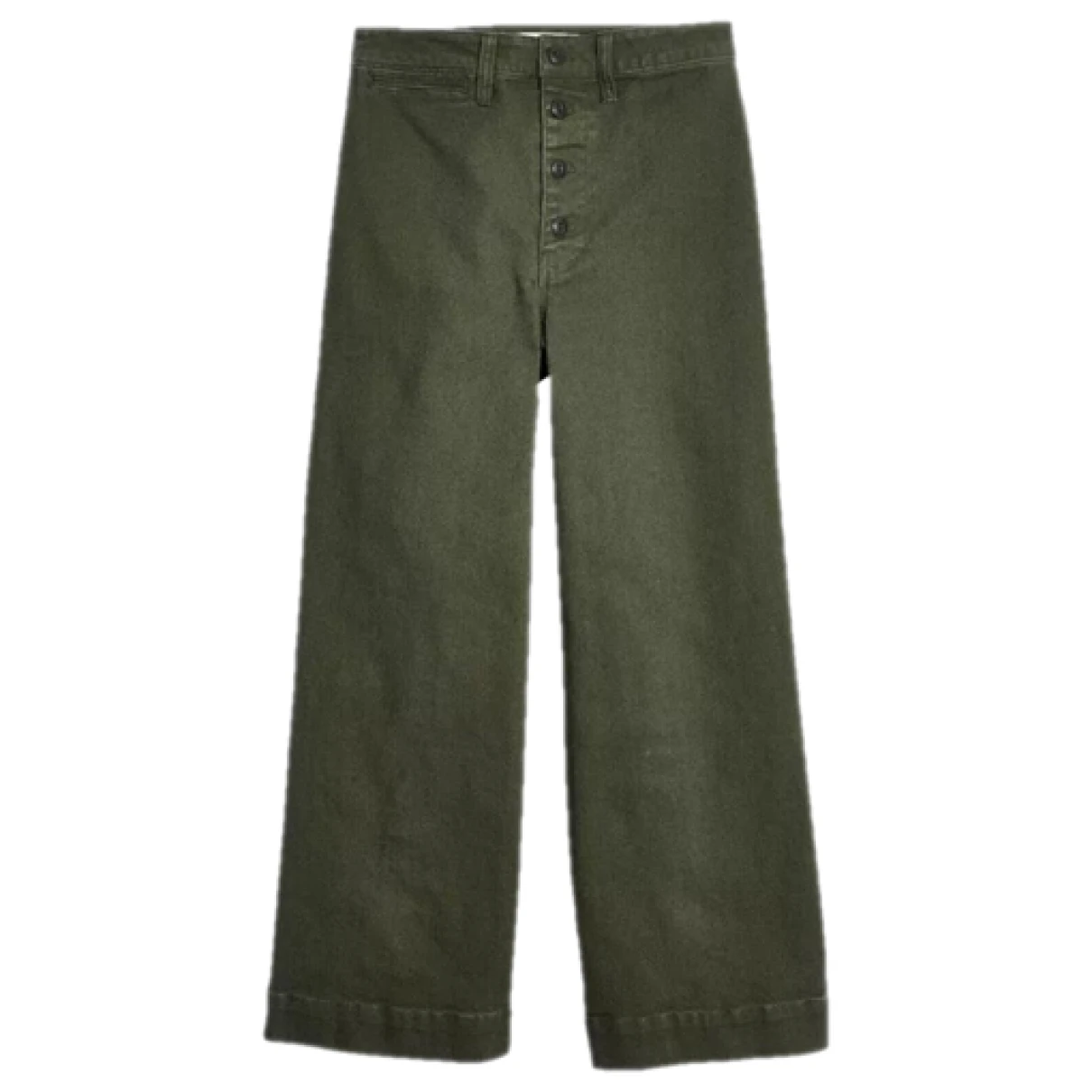 Pre-owned Madewell Trousers In Green