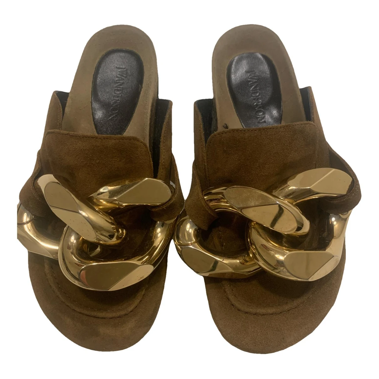 Pre-owned Jw Anderson Mules & Clogs In Brown
