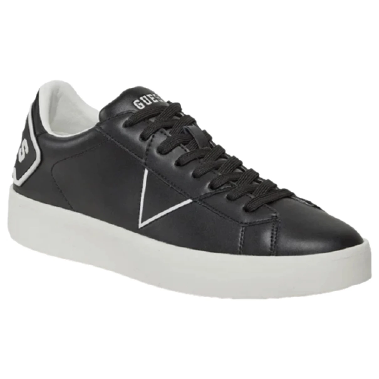 Pre-owned Guess Low Trainers In Black
