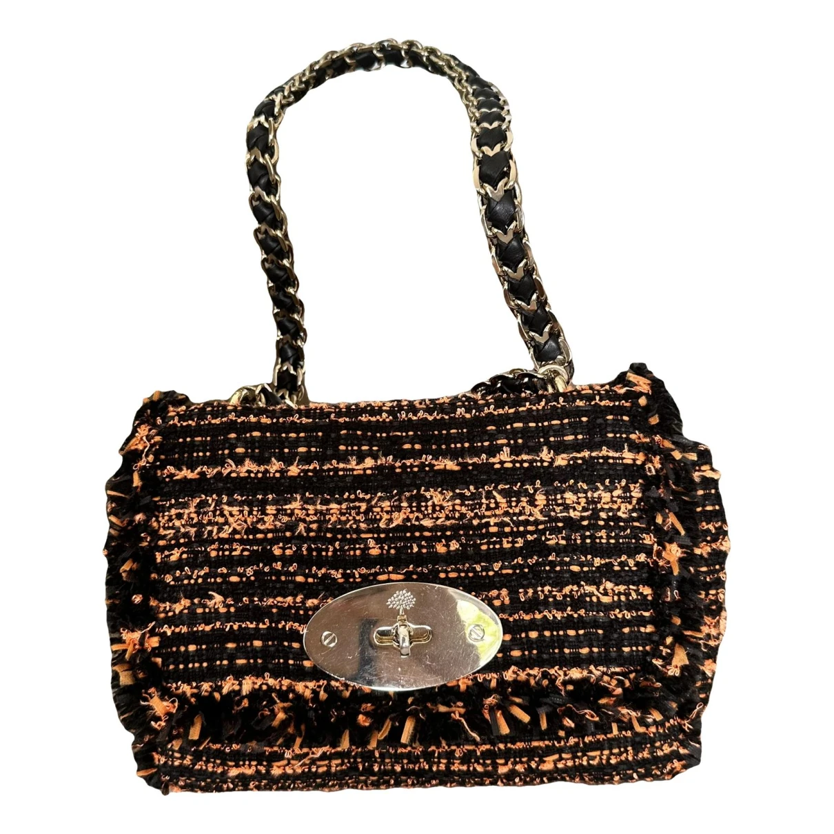 Pre-owned Mulberry Lily Tweed Handbag In Multicolour
