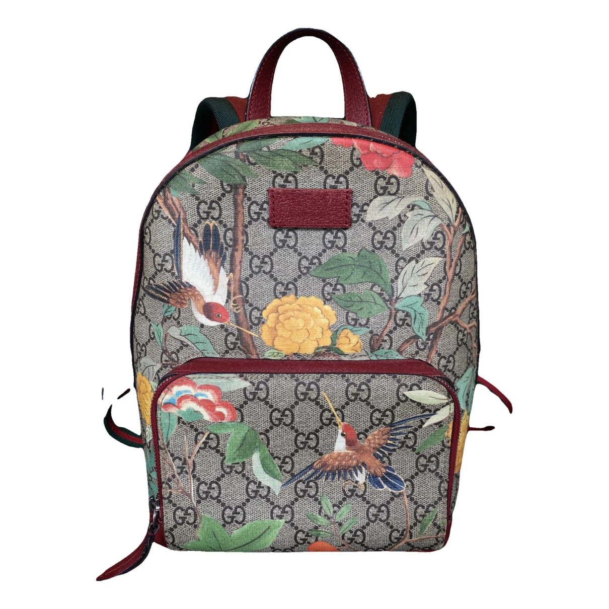 Pre-owned Gucci Vinyl Backpack In Multicolour