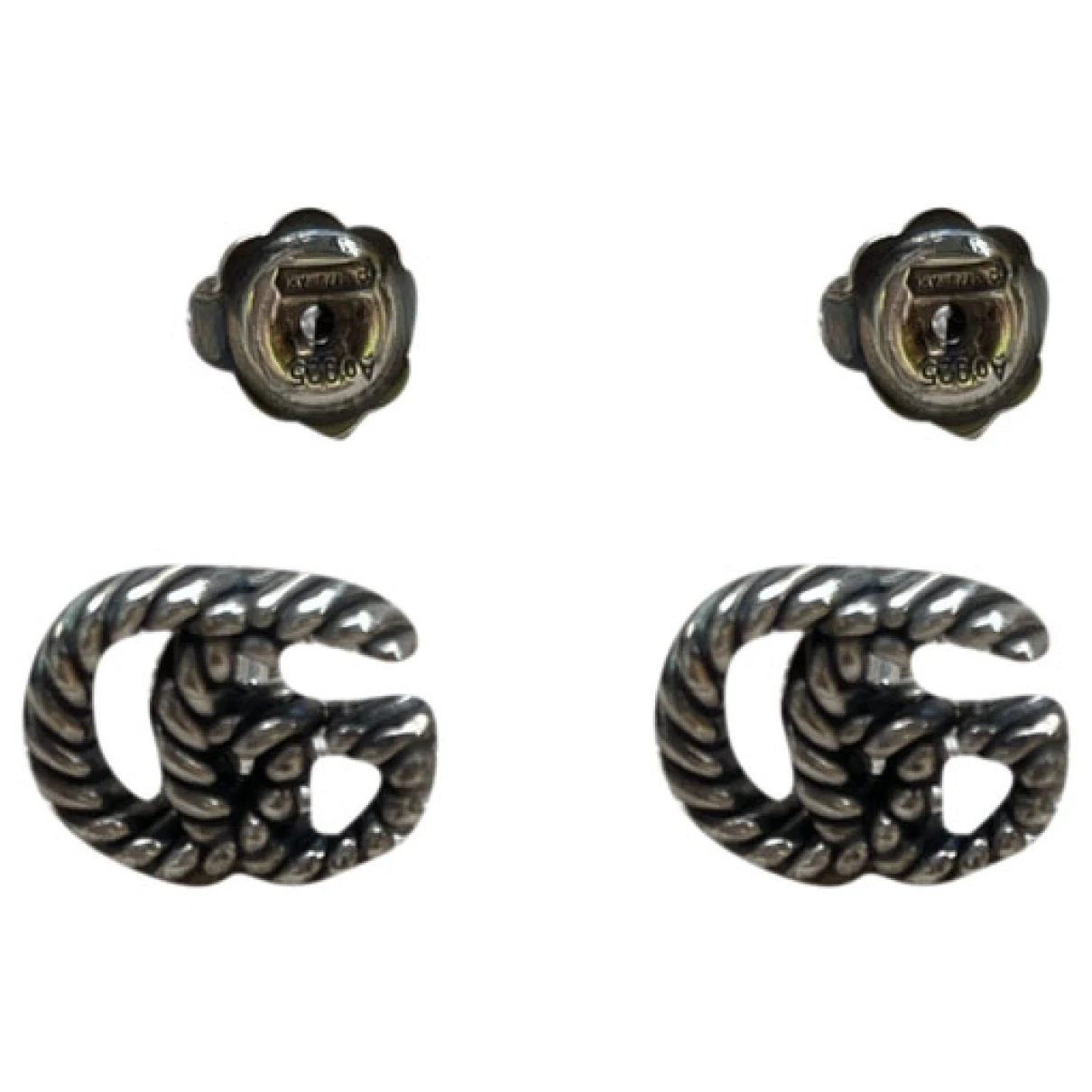 Pre-owned Gucci Icon Silver Earrings