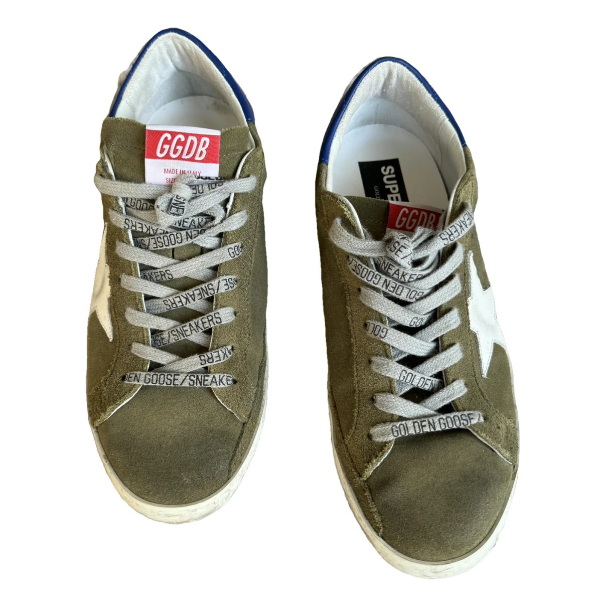 Pre-owned Golden Goose Low Trainers In Green