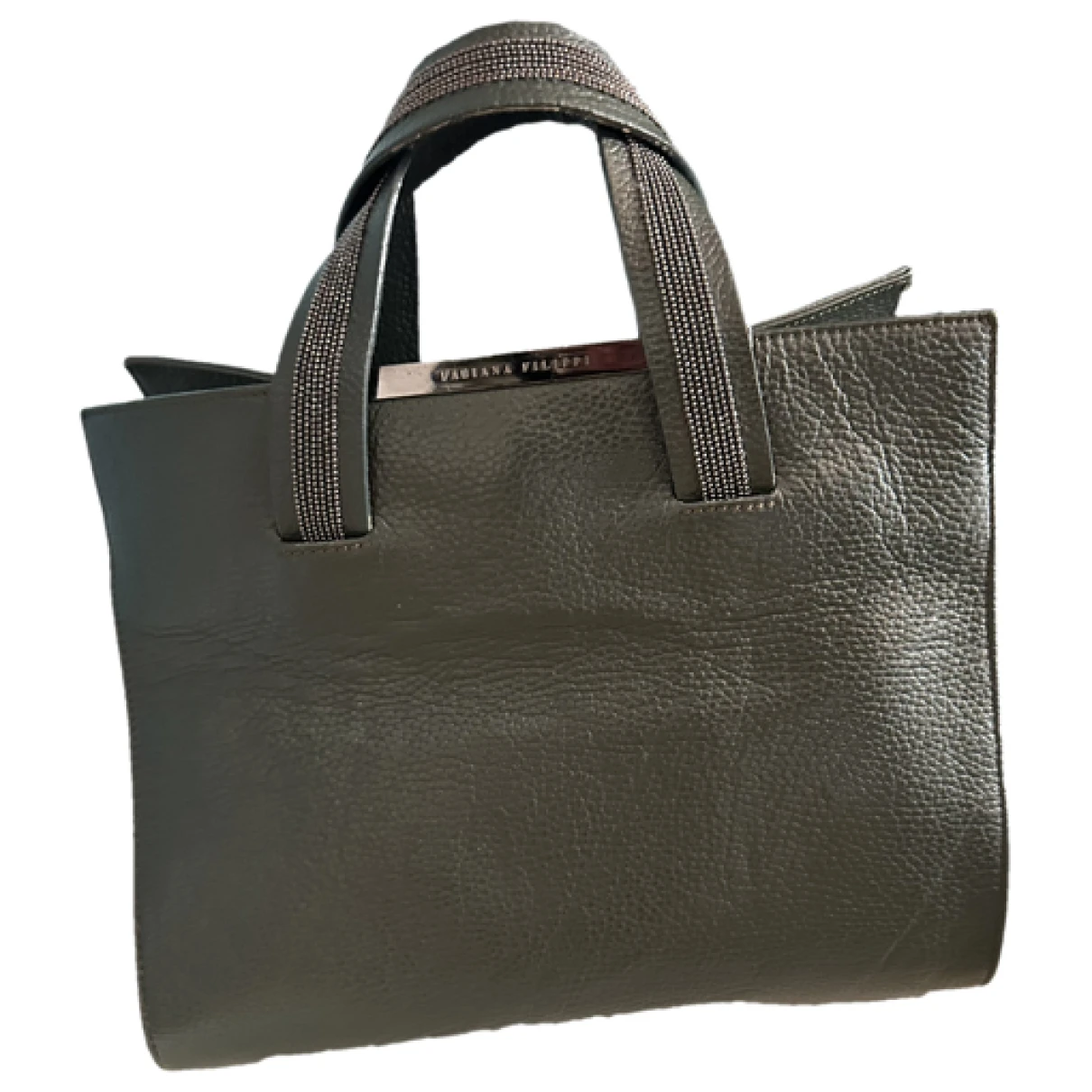 Pre-owned Fabiana Filippi Leather Handbag In Green