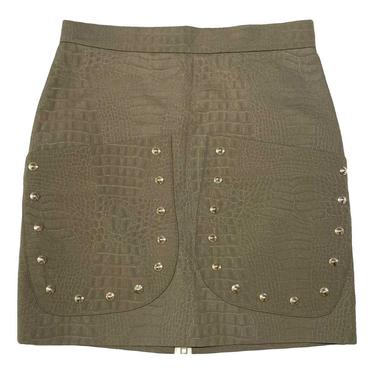 Pre-owned M Missoni Mini Skirt In Khaki