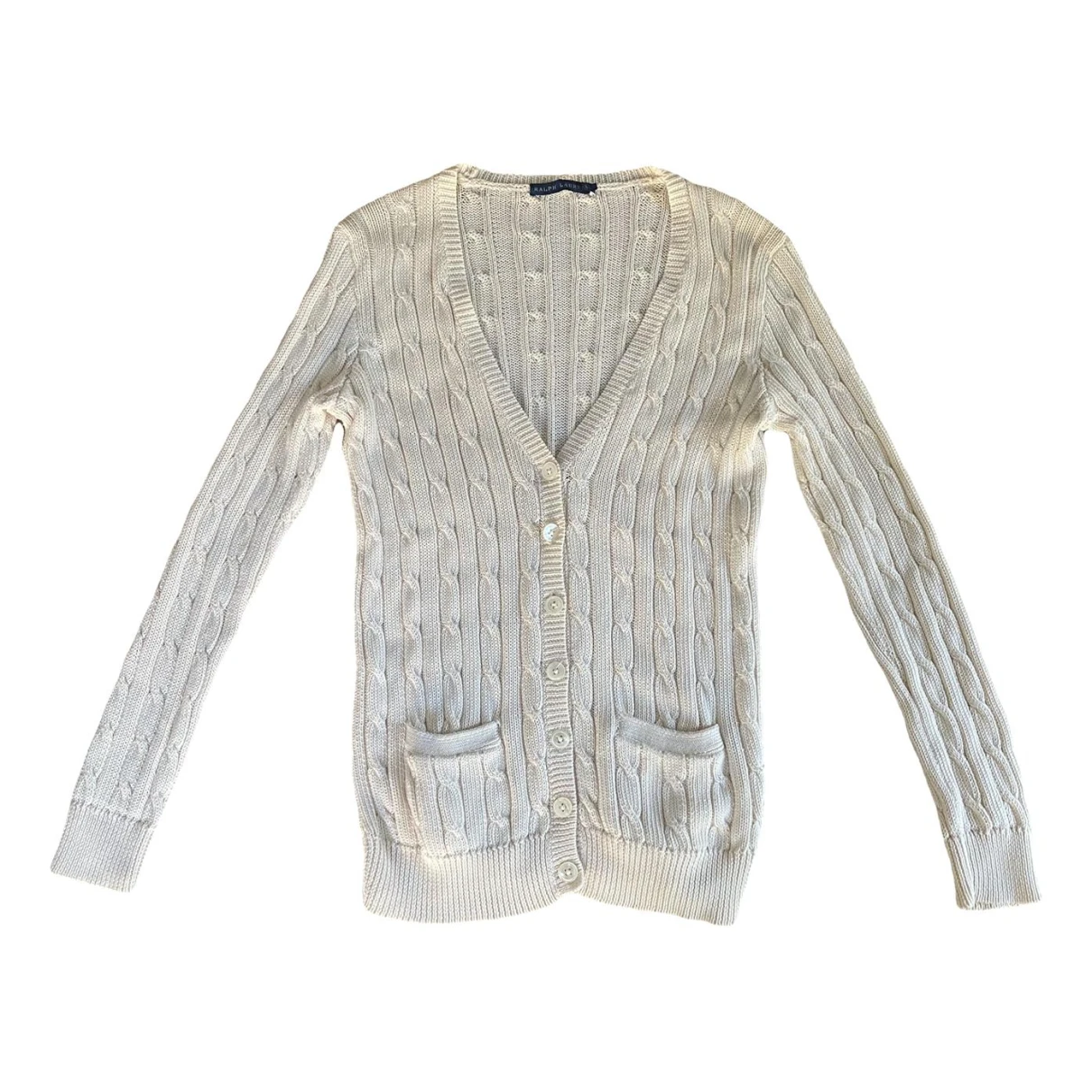 Pre-owned Ralph Lauren Cardigan In White