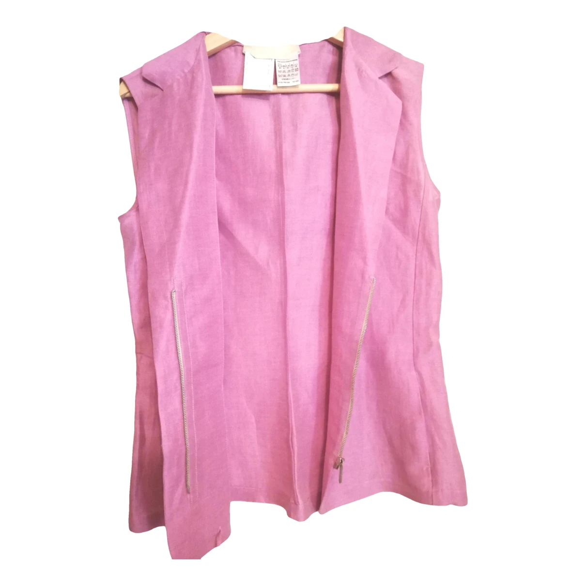 Pre-owned Max Mara Linen Tunic In Pink
