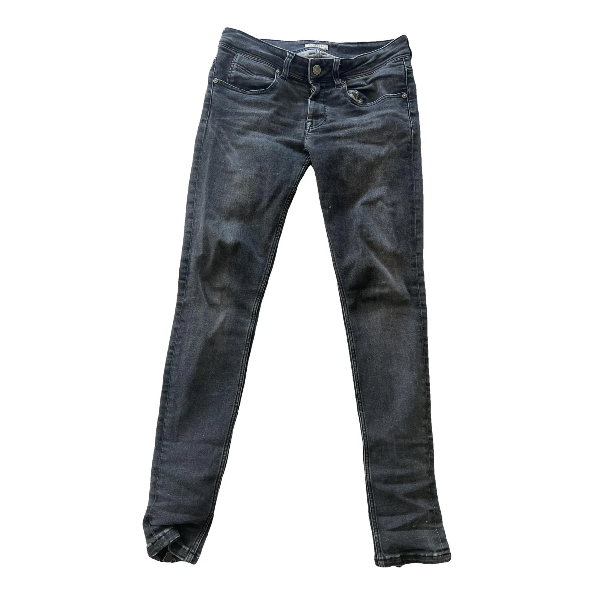 Pre-owned Burberry Slim Jeans In Anthracite