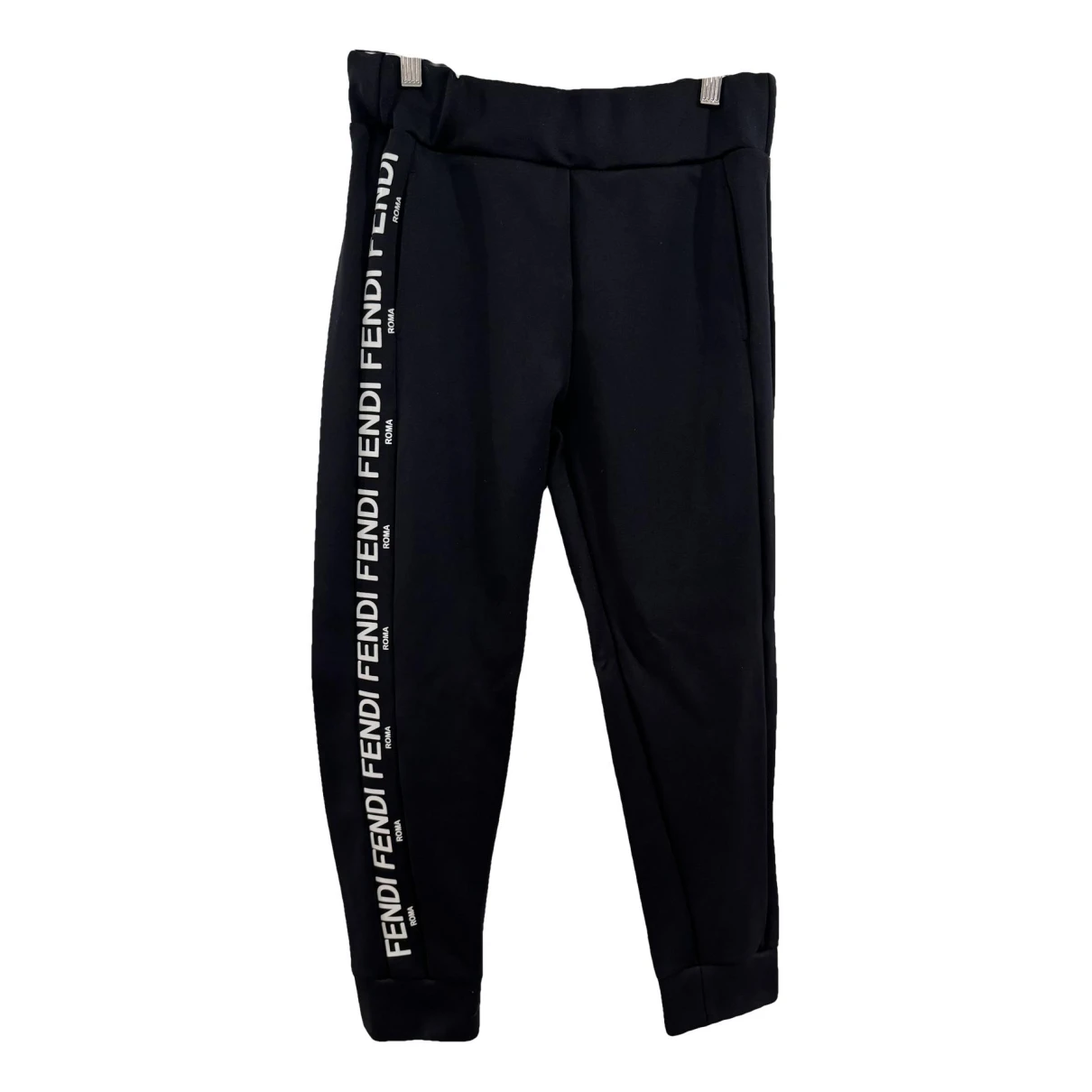Pre-owned Fendi Cloth Trousers In Black