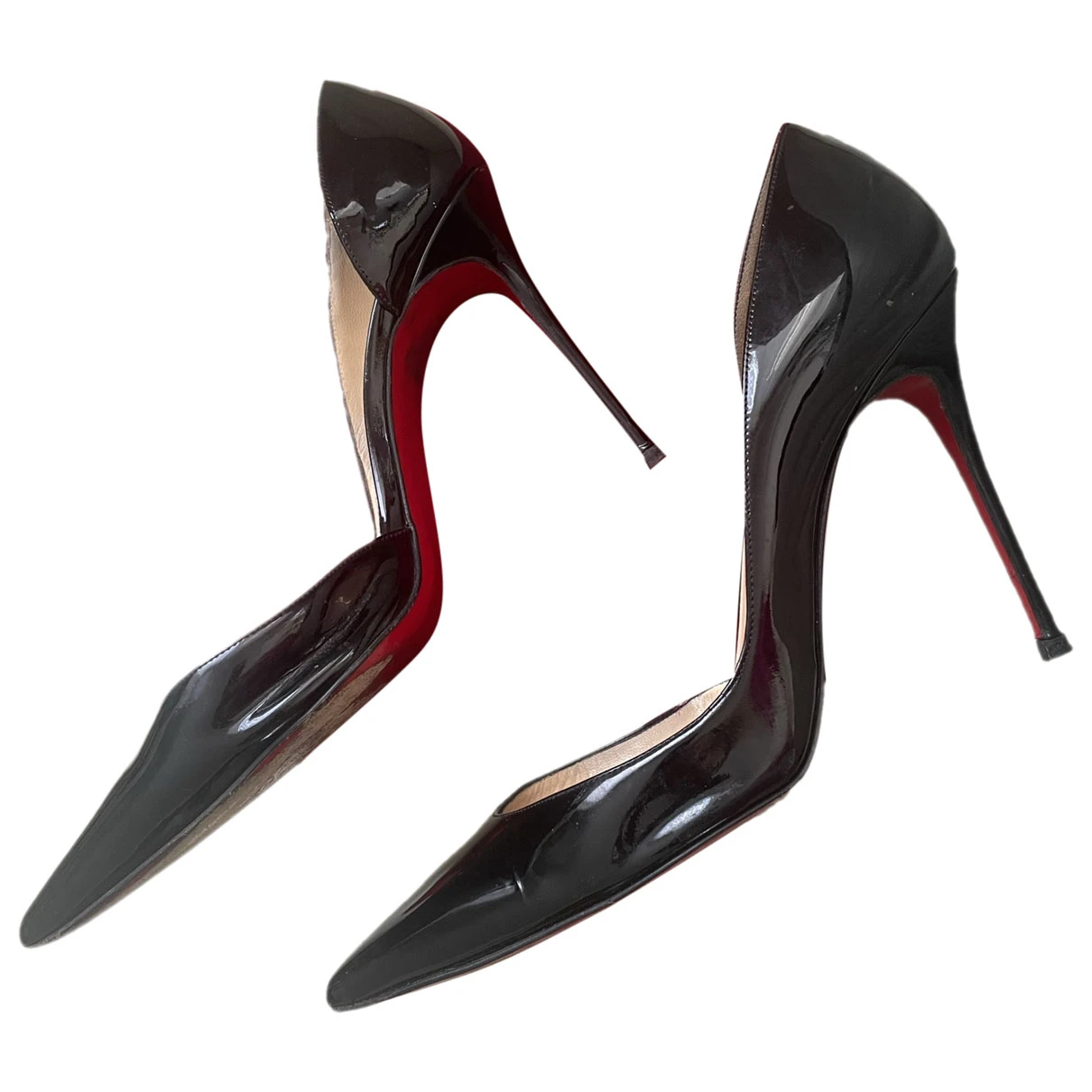 Pre-owned Christian Louboutin So Kate Patent Leather Heels In Black