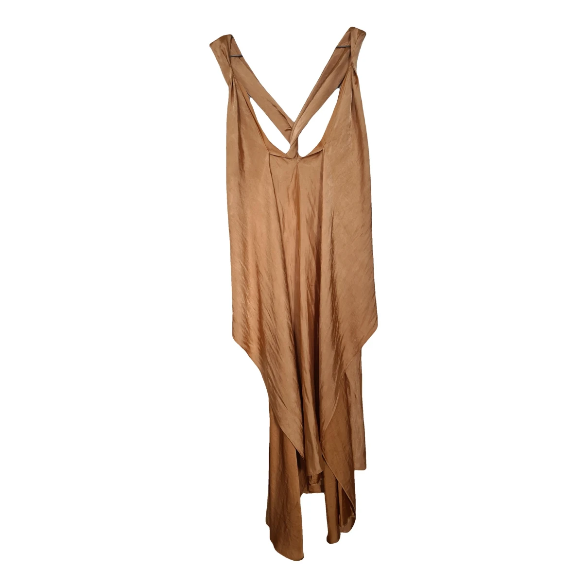Pre-owned Vanessa Bruno Mid-length Dress In Camel