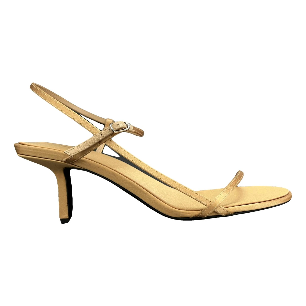 Pre-owned The Row Bare Leather Sandals In Gold