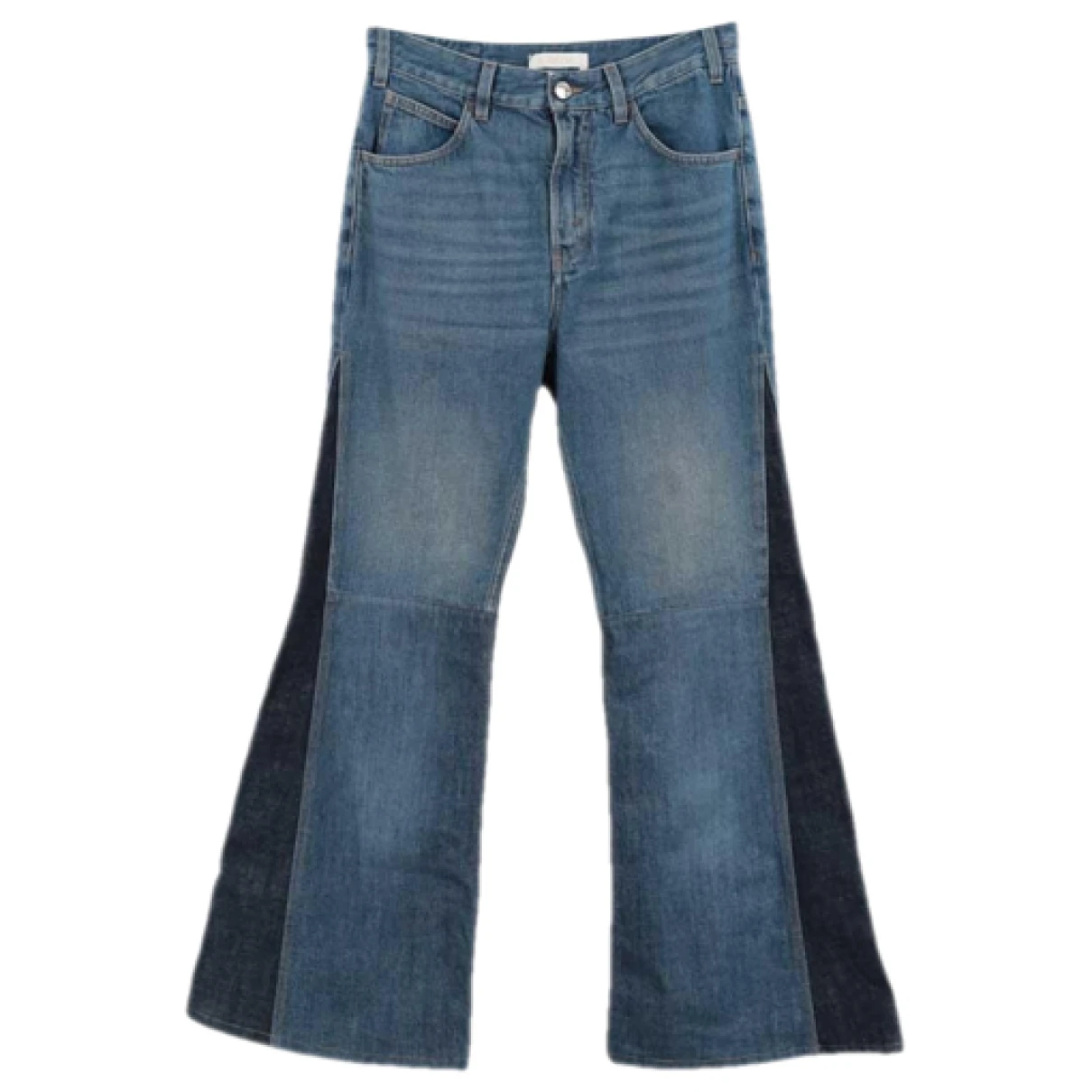 Pre-owned Chloé Bootcut Jeans In Blue