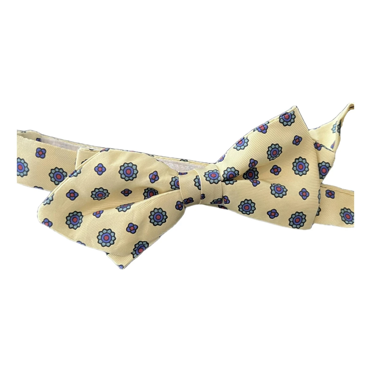 Pre-owned Ted Lapidus Silk Tie In Yellow