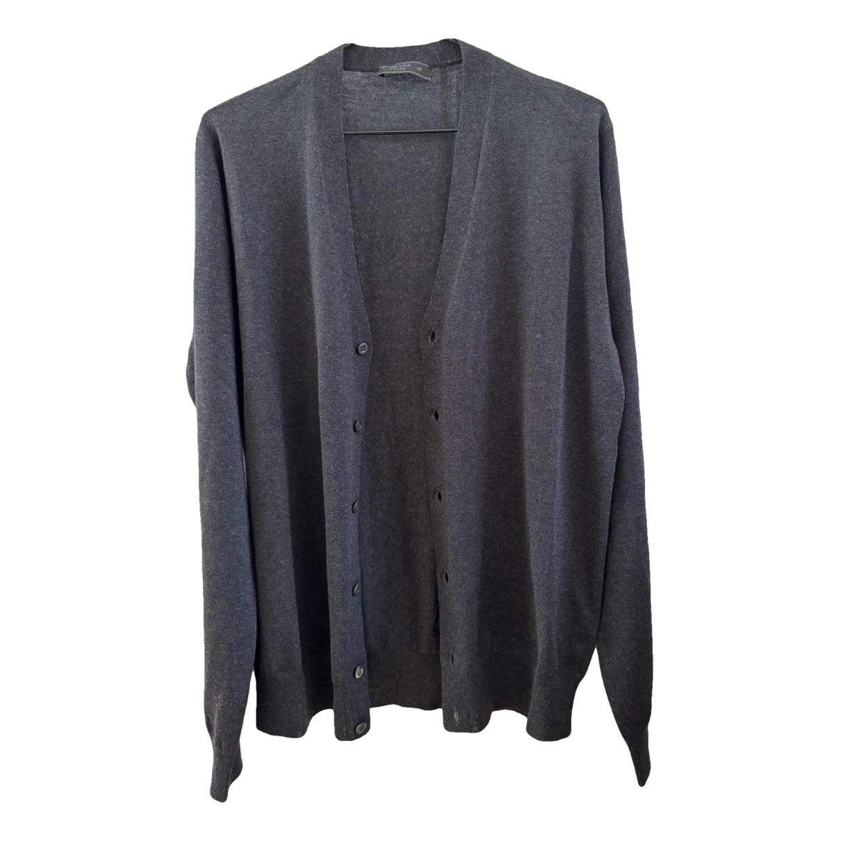 Pre-owned Prada Wool Knitwear & Sweatshirt In Grey
