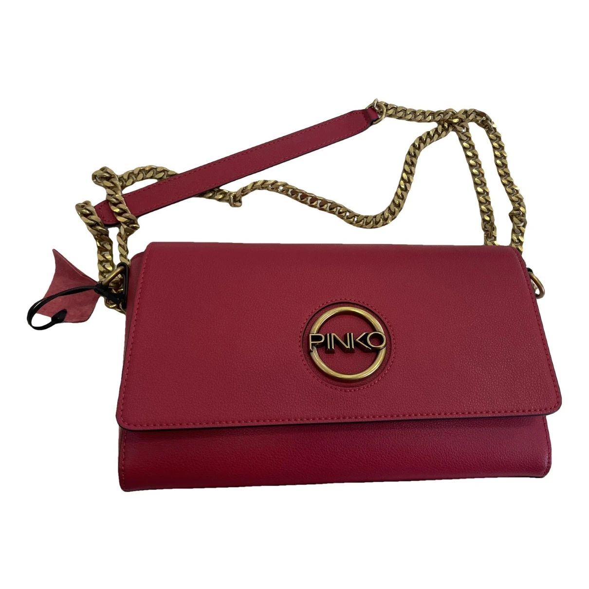 Pre-owned Pinko Love Bag Leather Handbag In Red