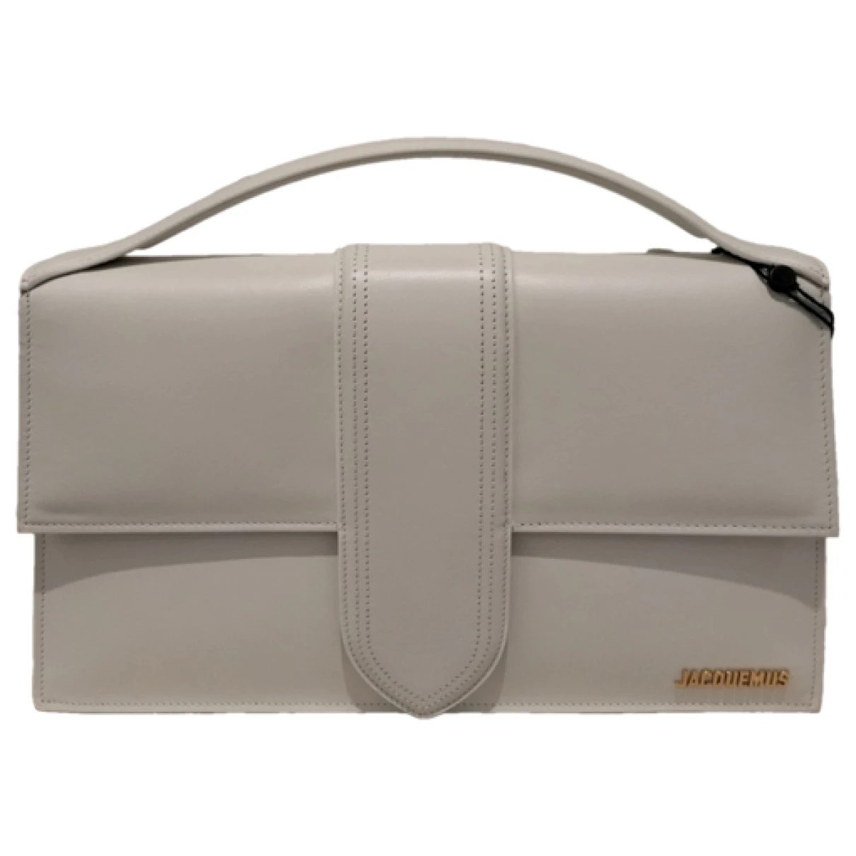 Pre-owned Jacquemus Leather Crossbody Bag In White