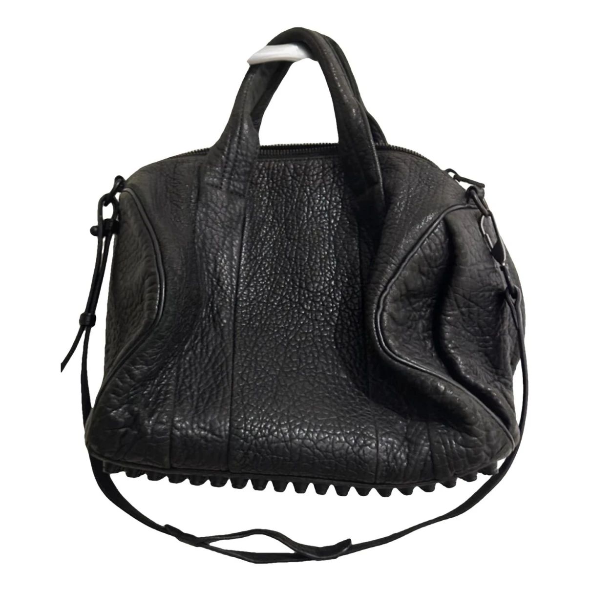 Pre-owned Alexander Wang Rocco Vegan Leather Tote In Black